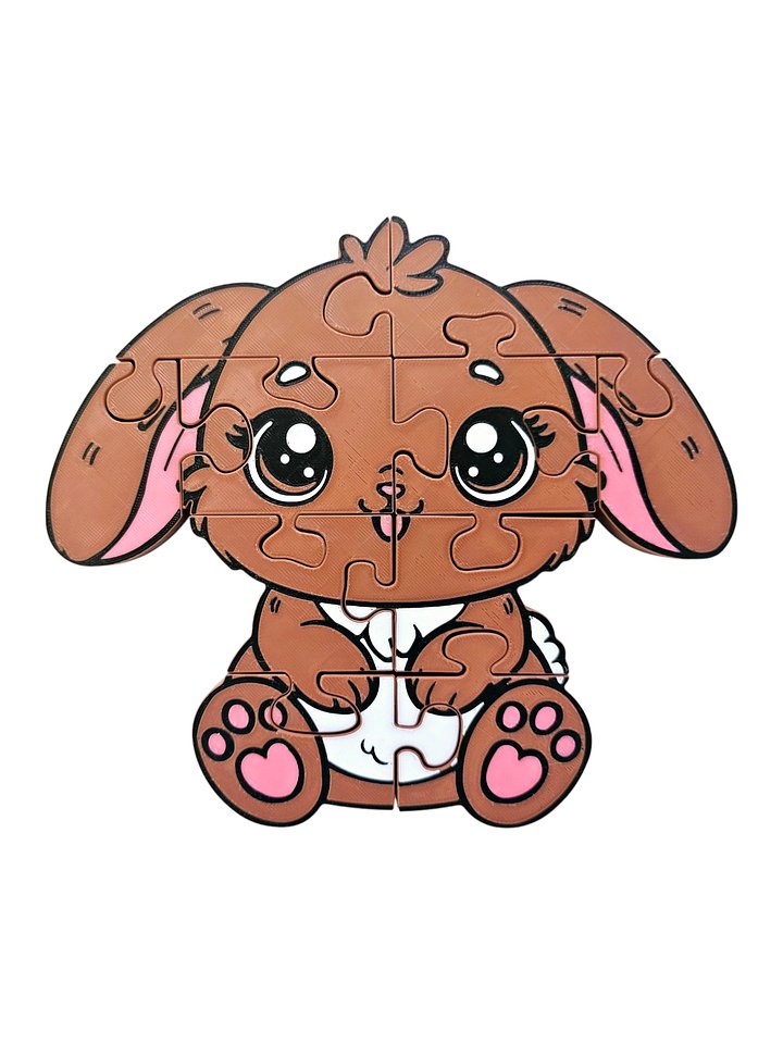 Bunny 3D Printed Jigsaw Puzzle– A Hoppy Adventure in Every Piece! product image (1)