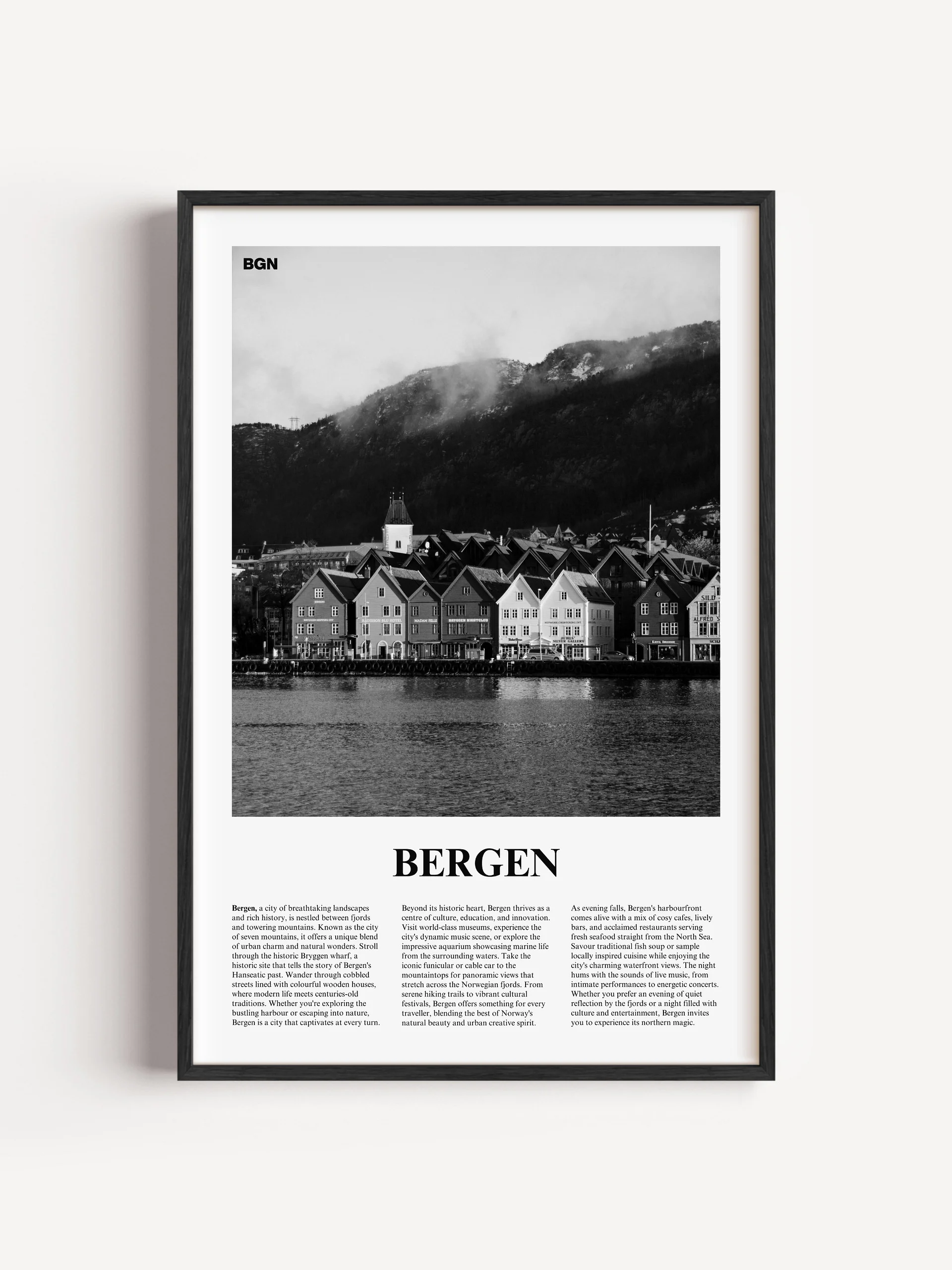 Bergen 01 Newspaper Poster product image (1)