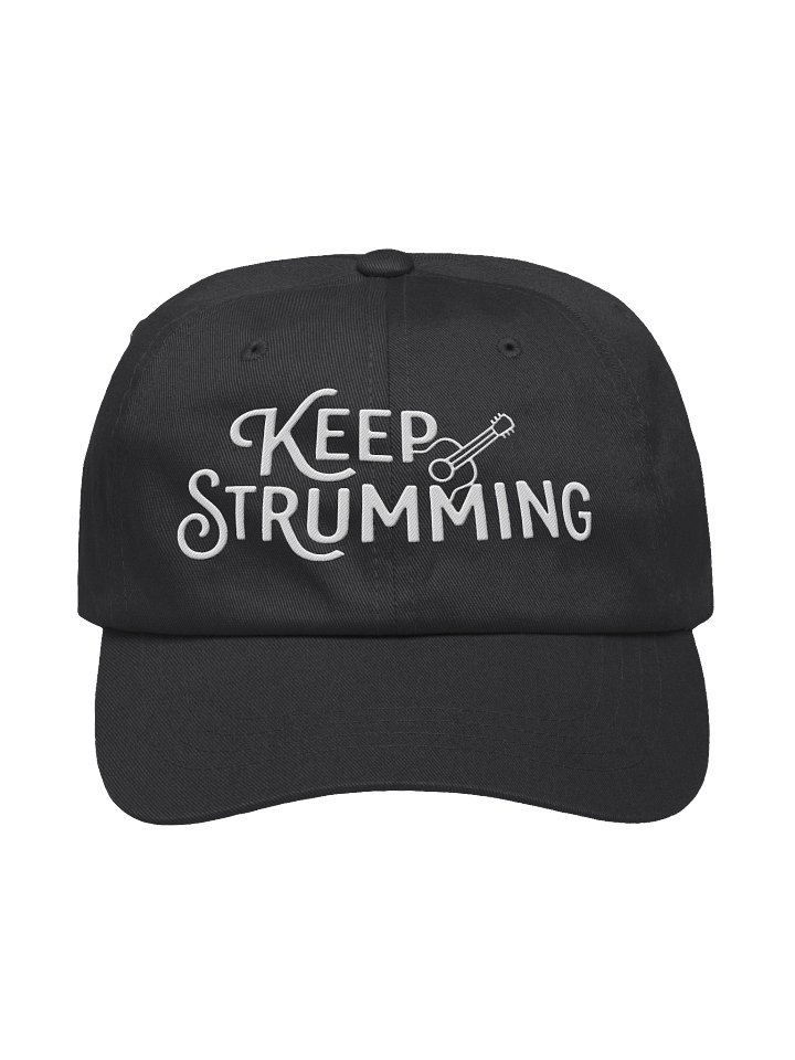 Keep Strumming Guitar Dad Hat product image (1)