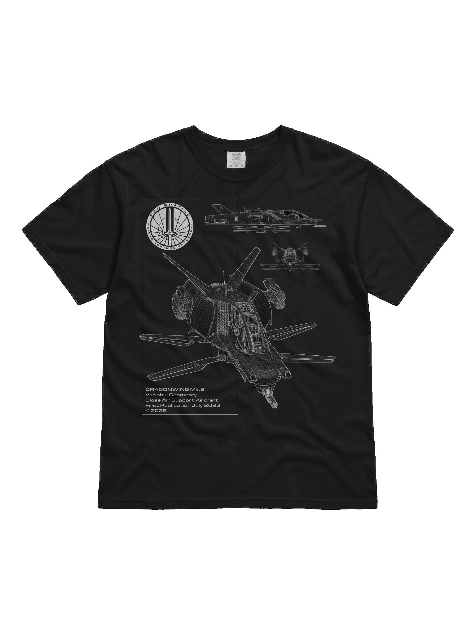 Pan-Spatial 'DRAGONWING' T-shirt product image (1)