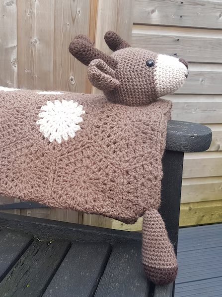 Woodland Deer Crochet Baby Blanket Pattern - 3in1 Toy PDF Pattern - Crafting Happiness product image (2)