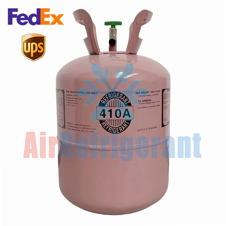 R410A Refrigerant 25lb (11.3kg) – For Home Air Conditioners & Heat Pumps, Easy to Use product image (1)