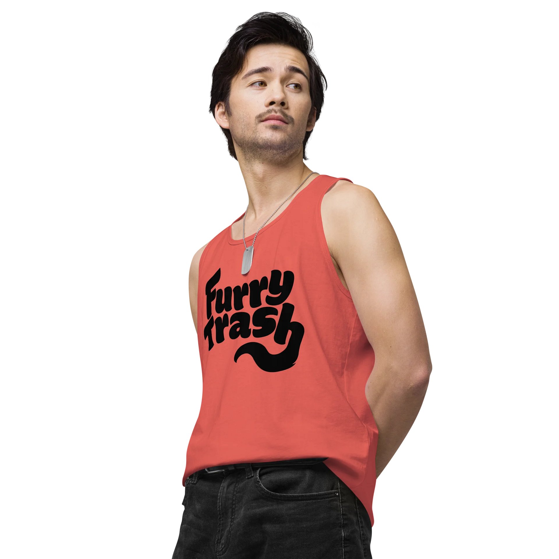 Furry Trash Tank – Bubble Logo (Black Print) product image (18)