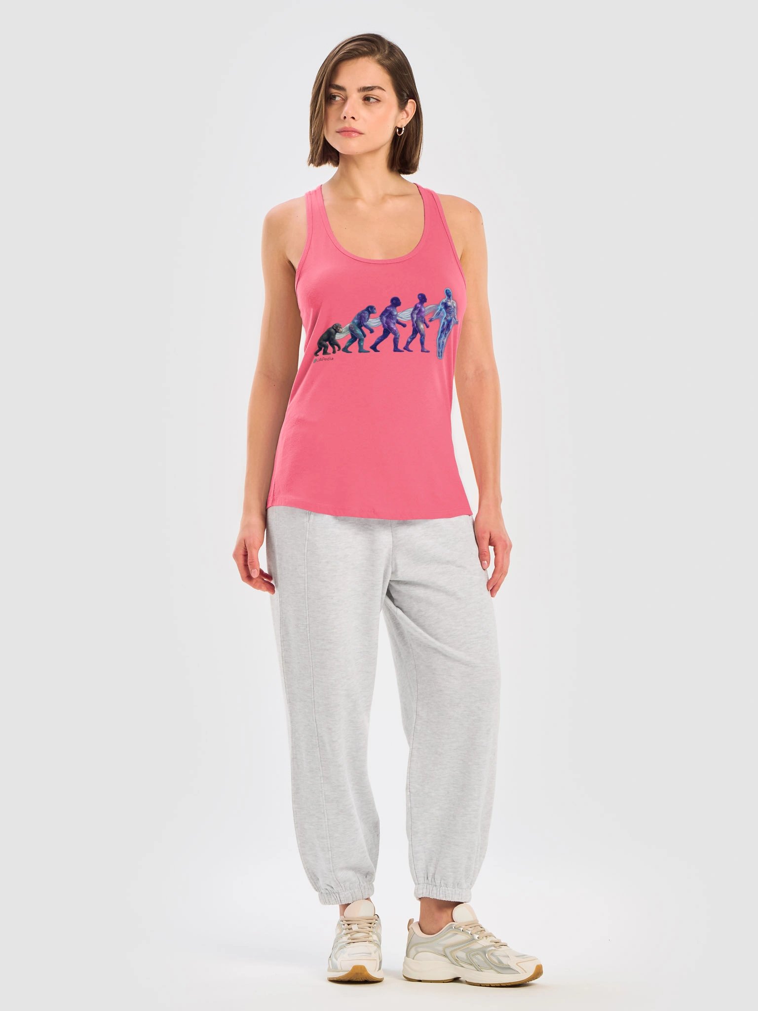Evolution to Awareness Glow Racerback Tank product image (5)