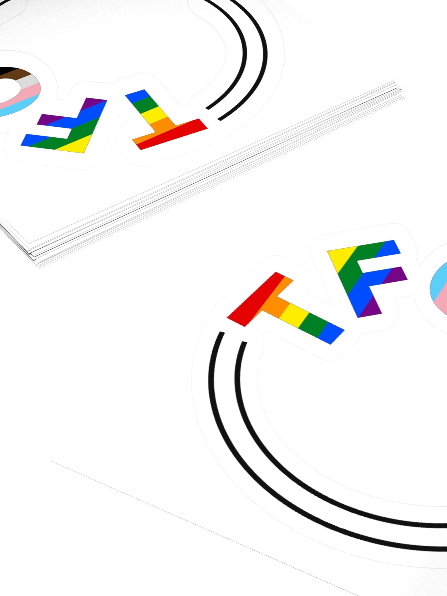 TFC monogram sticker - Pride edition product image (4)