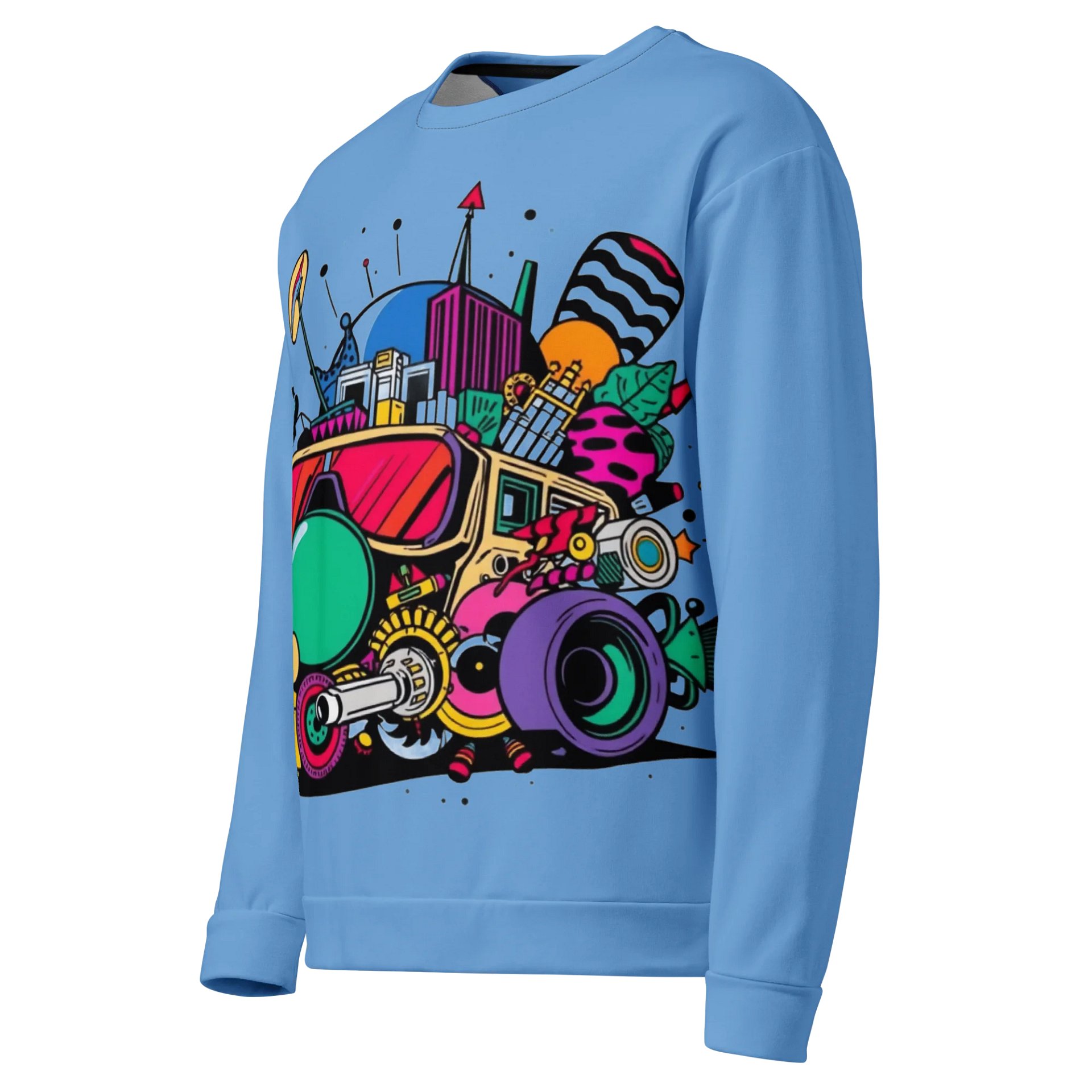 Bold Blue All-Over Print Sweatshirt product image (3)