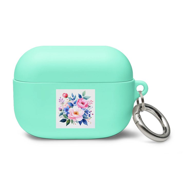 Columbia Road Market AirPods Case (Mint Floral) product image (1)