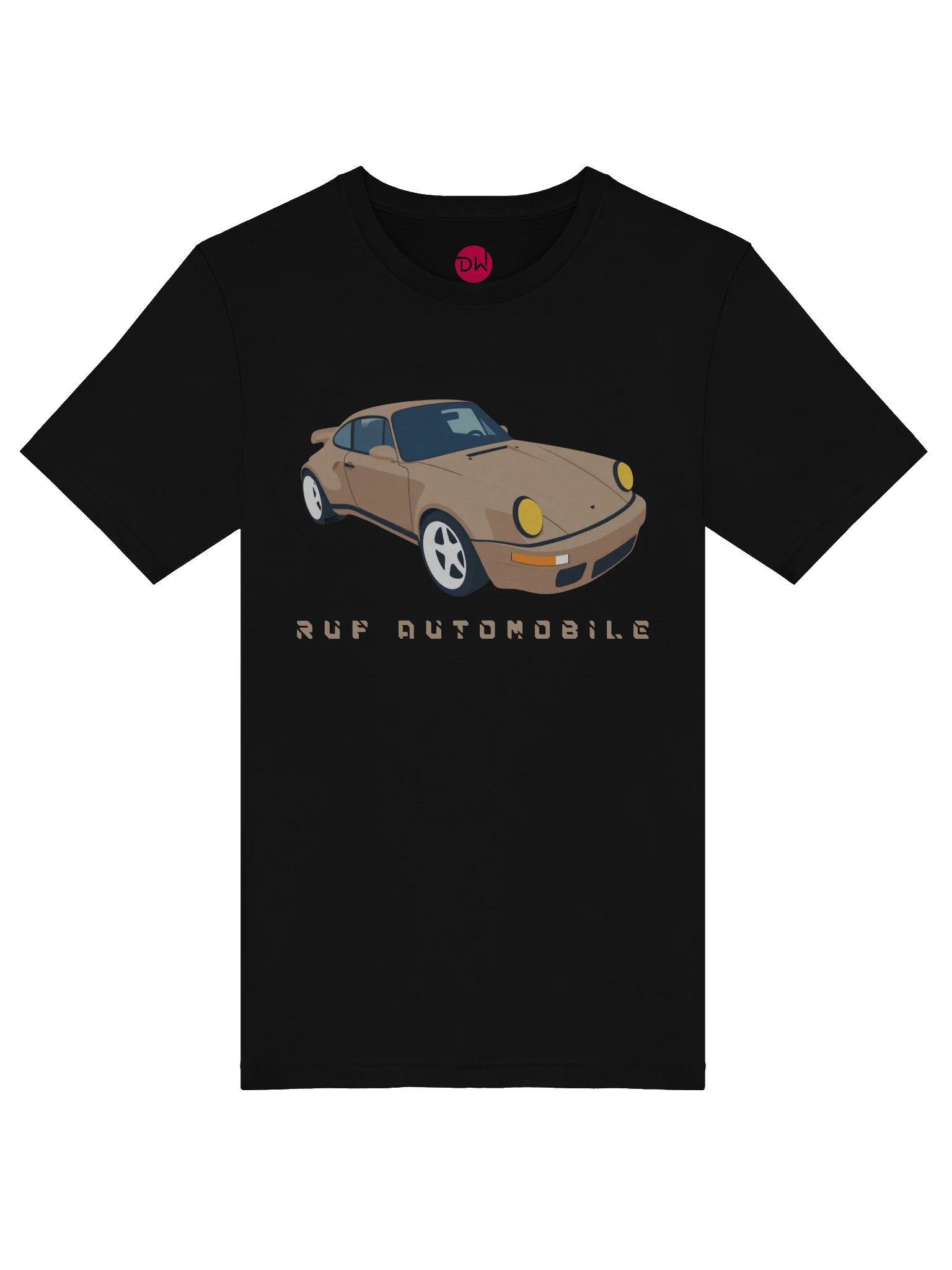 Grey Porsche 964 Ruf Automobile Ultimate "Wolf" Voxel Art Shirt (Retro, Sketch, Silhouette) product image (37)