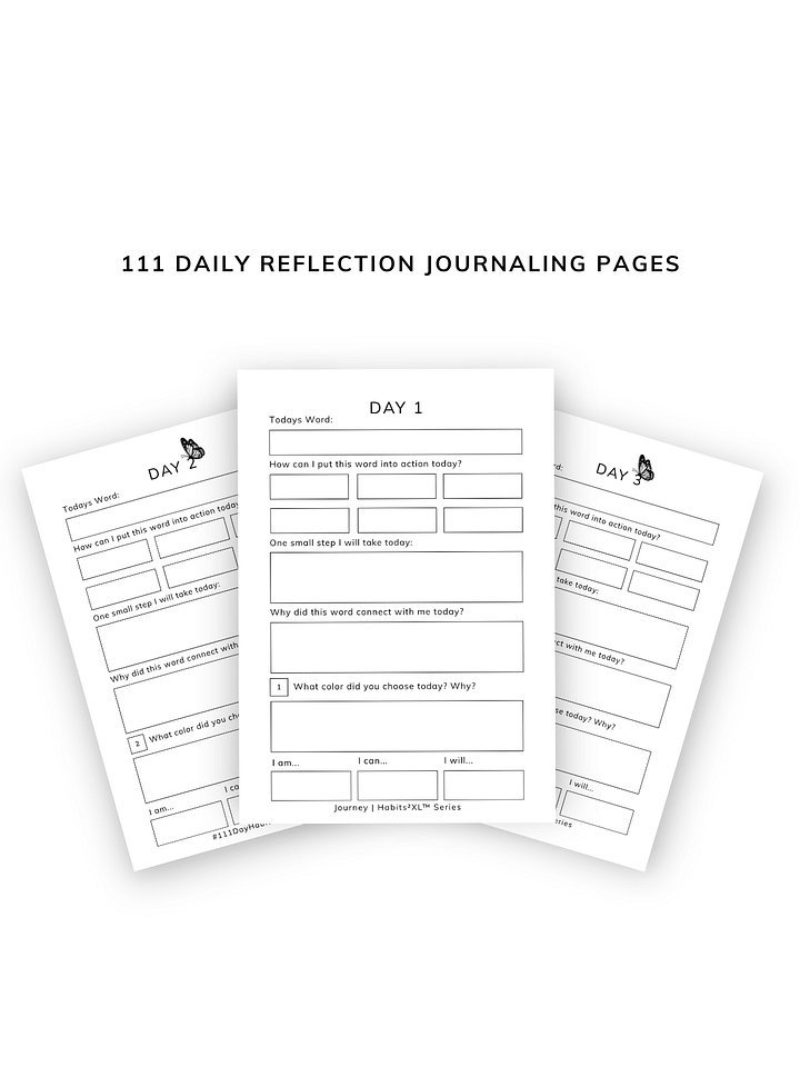 Journey: 111 Days of Consistency PDF Printable (Download) product image (2)