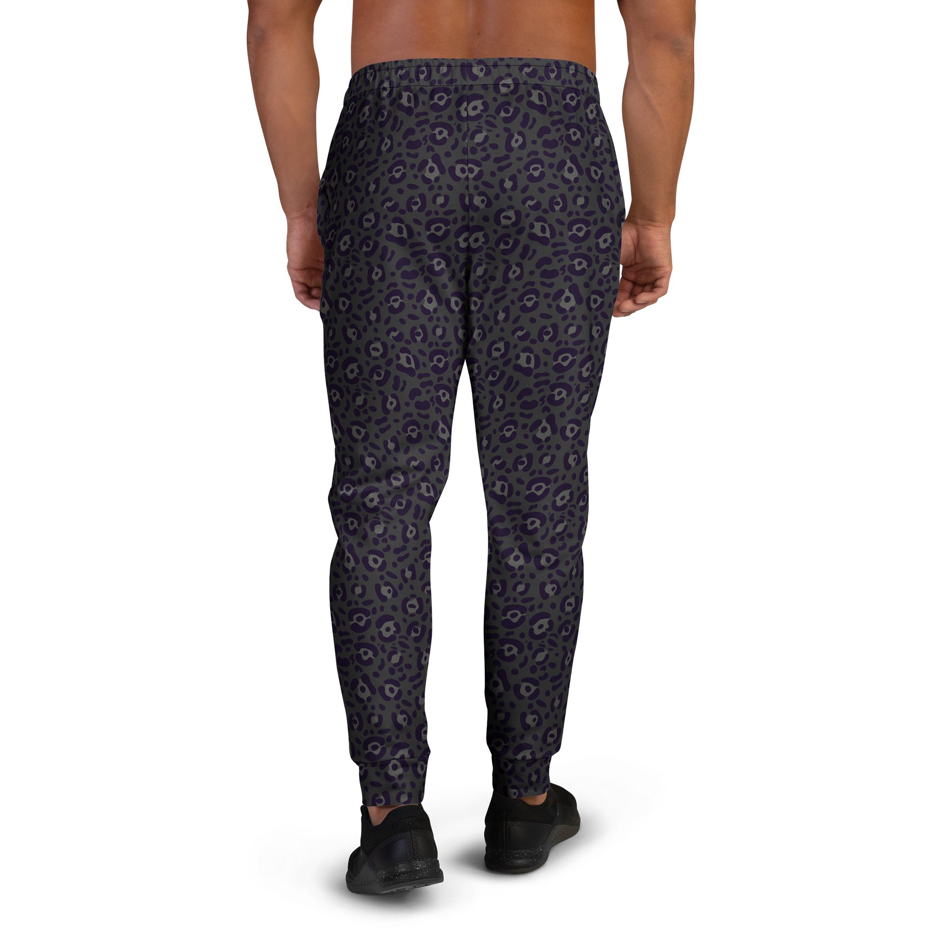 Recycled Men's Joggers with Bold Black Leopard Print product image (3)