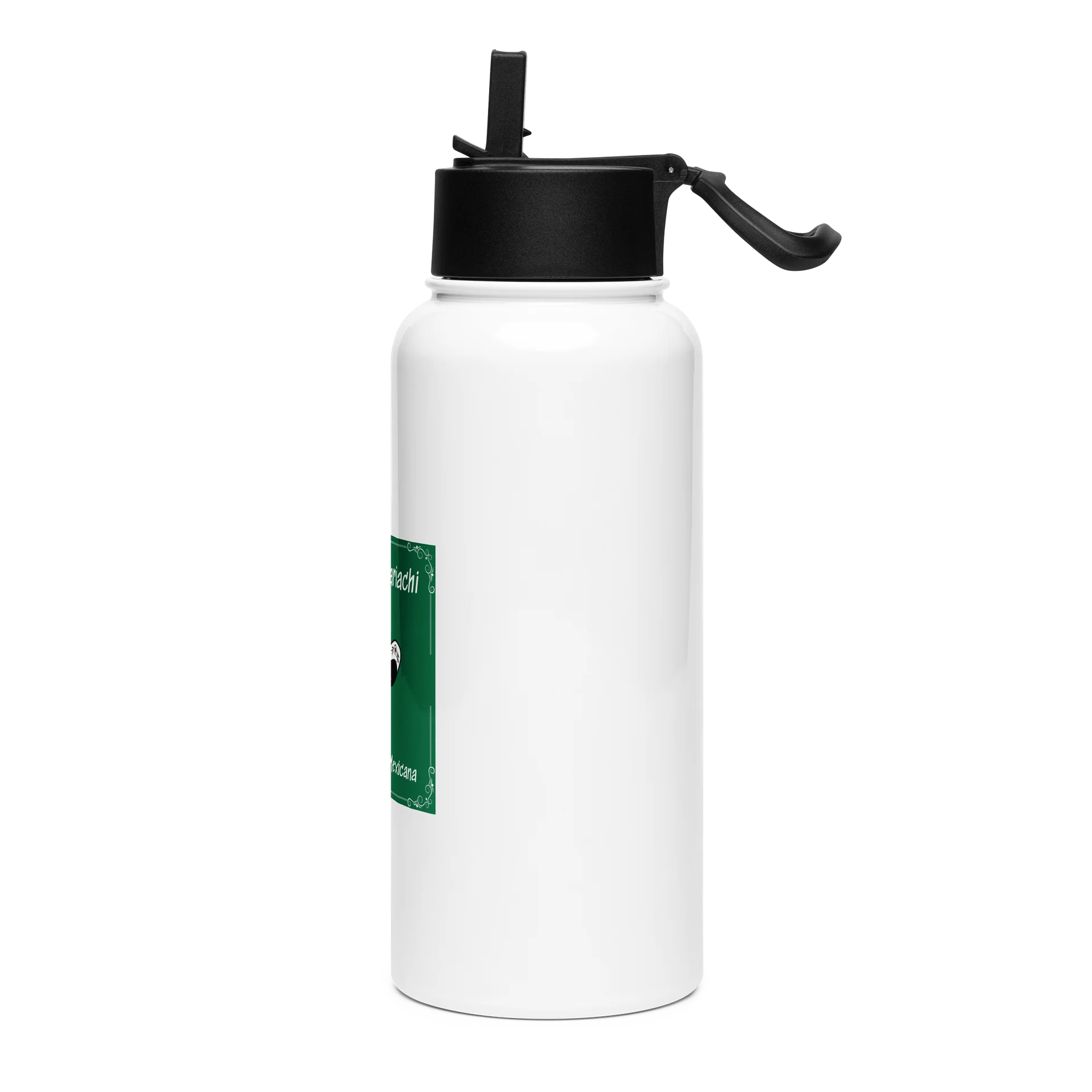 MARIACHI MEXICO Stainless Steel Water Bottle with a Straw Lid product image (3)