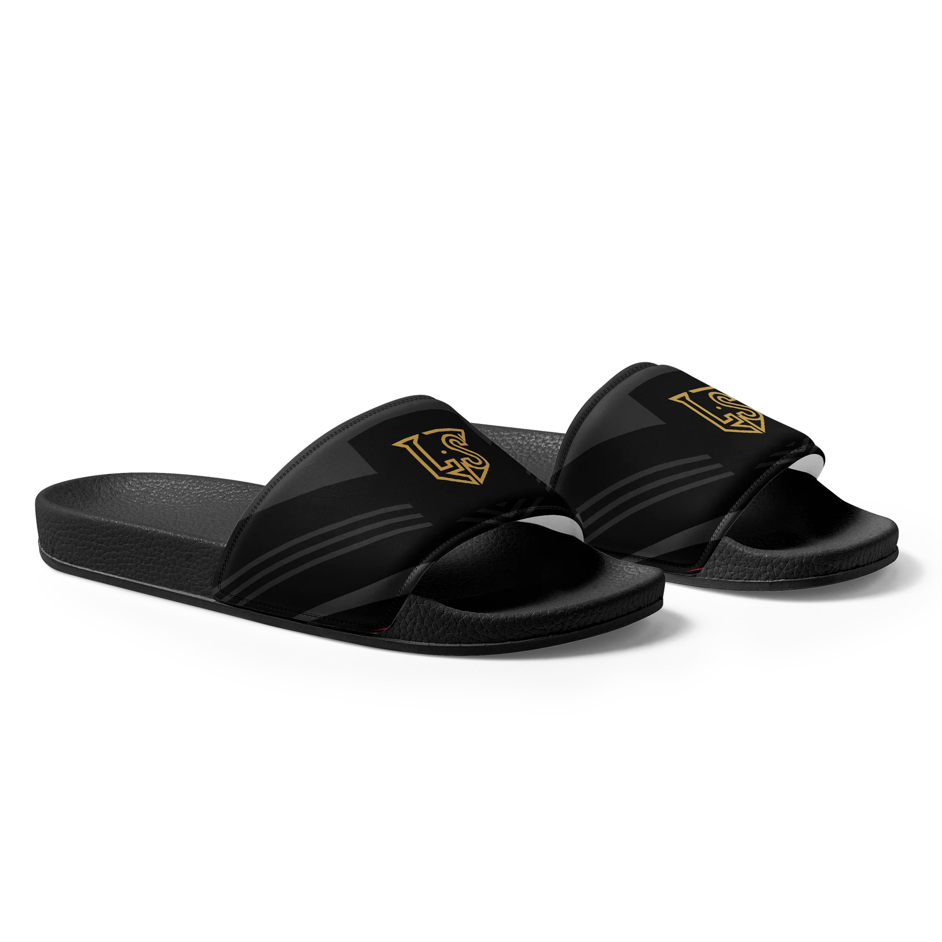 Lafate Store black and gold Slippers product image (1)