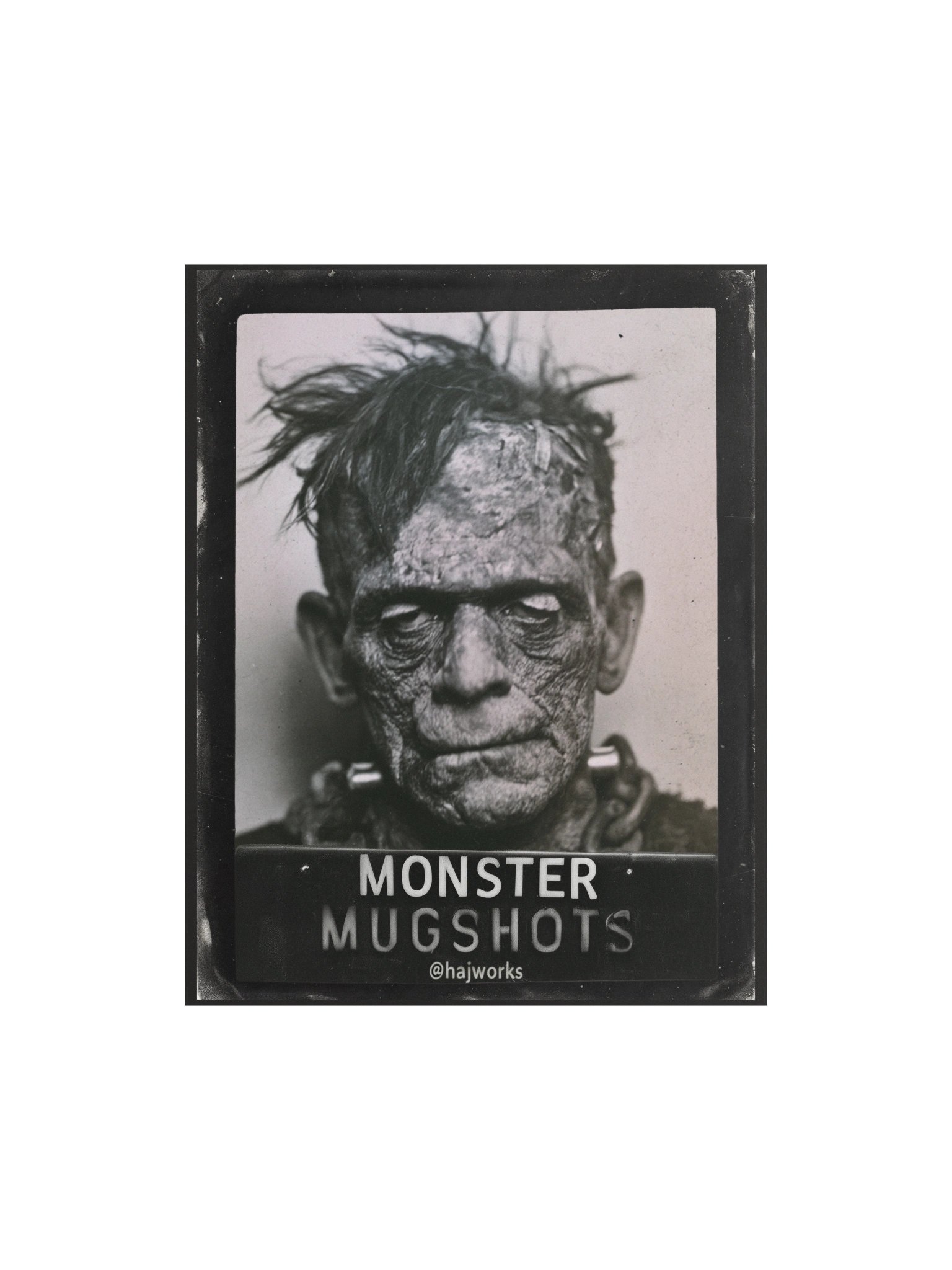 Monster Mugshots No. 001 — Matte Art Print product image (3)