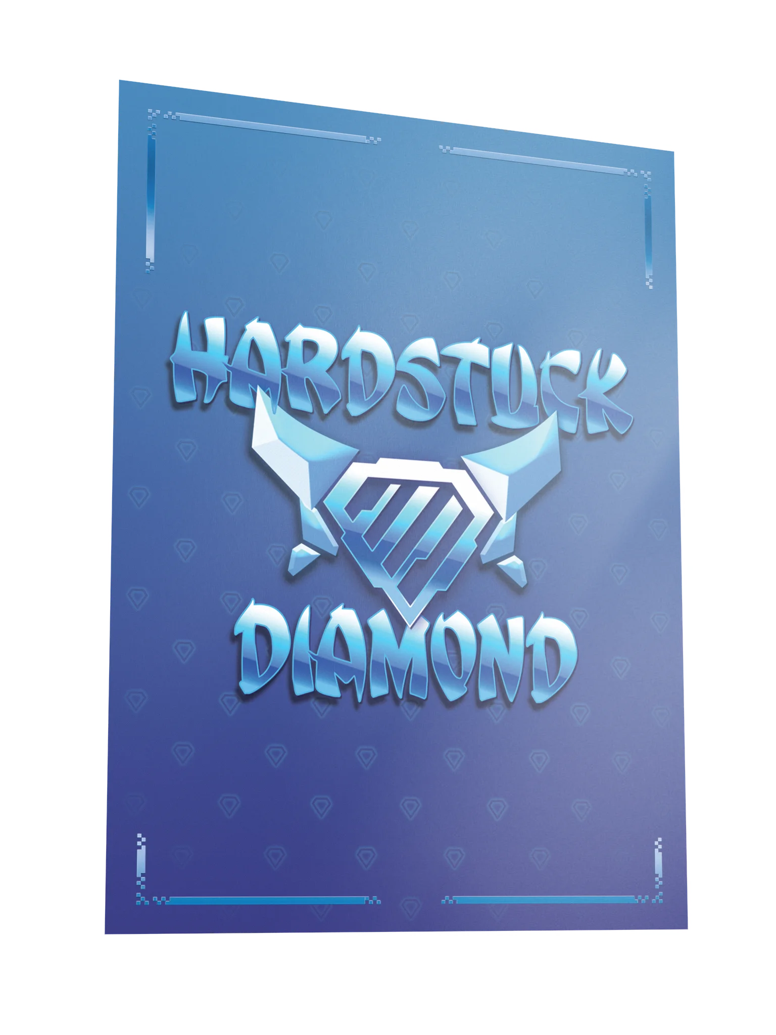 Hardstuck Diamond Poster (Blue) product image (3)