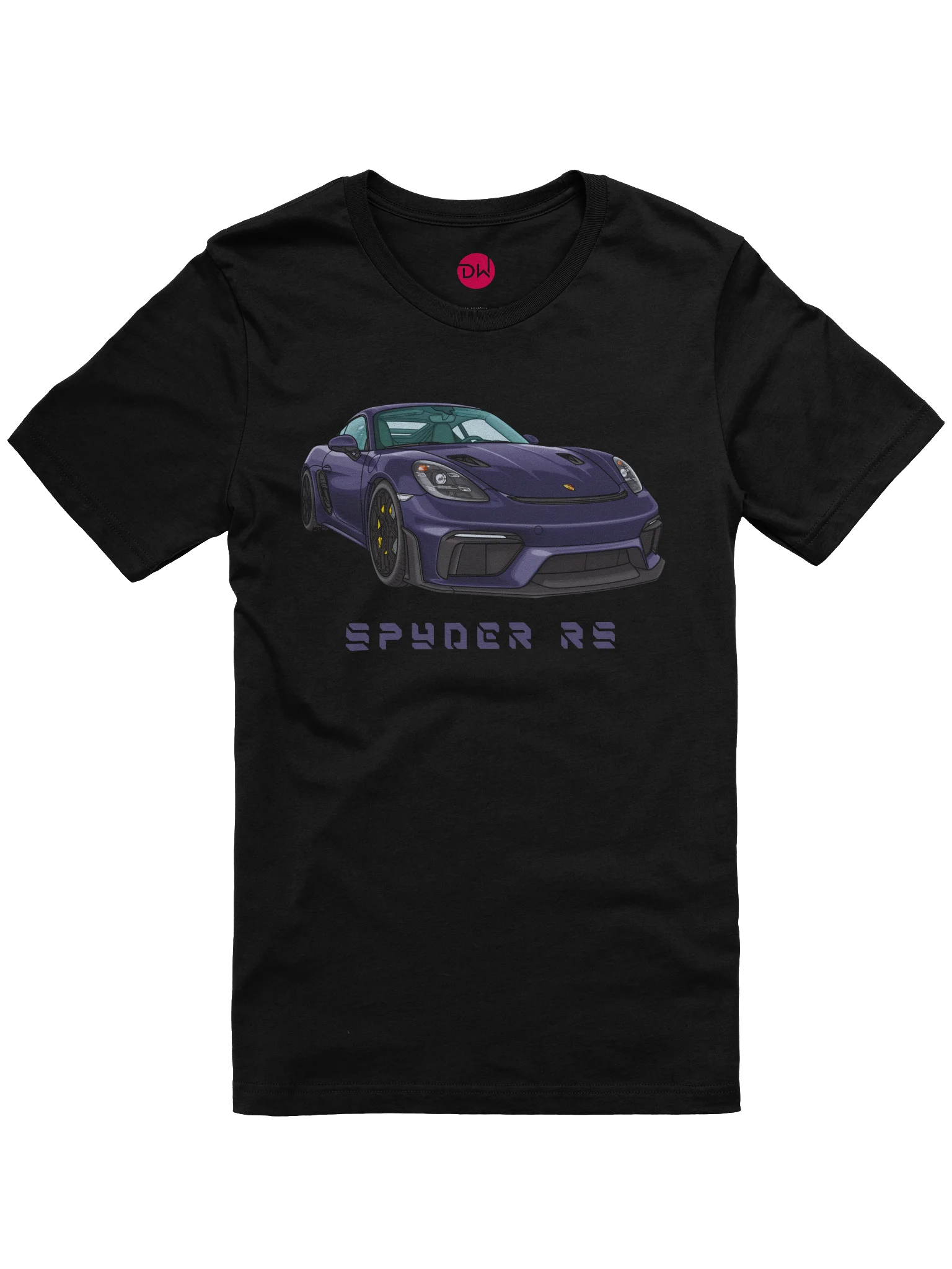 Purple Porsche Spyder RS Shirt (Retro, Sketch, Silhouette) product image (6)