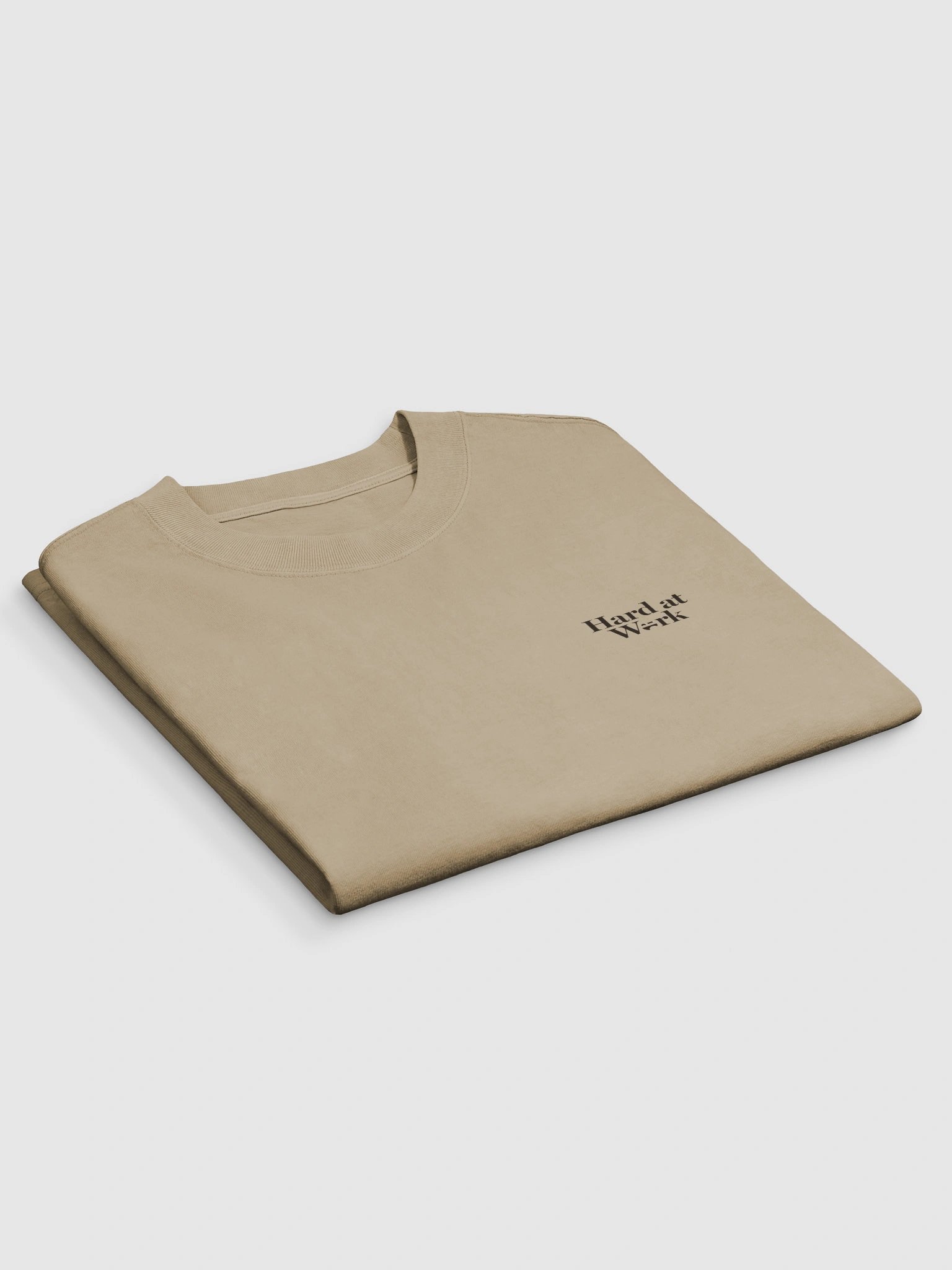 Hard at Work Oversized T-Shirt (Khaki) product image (3)