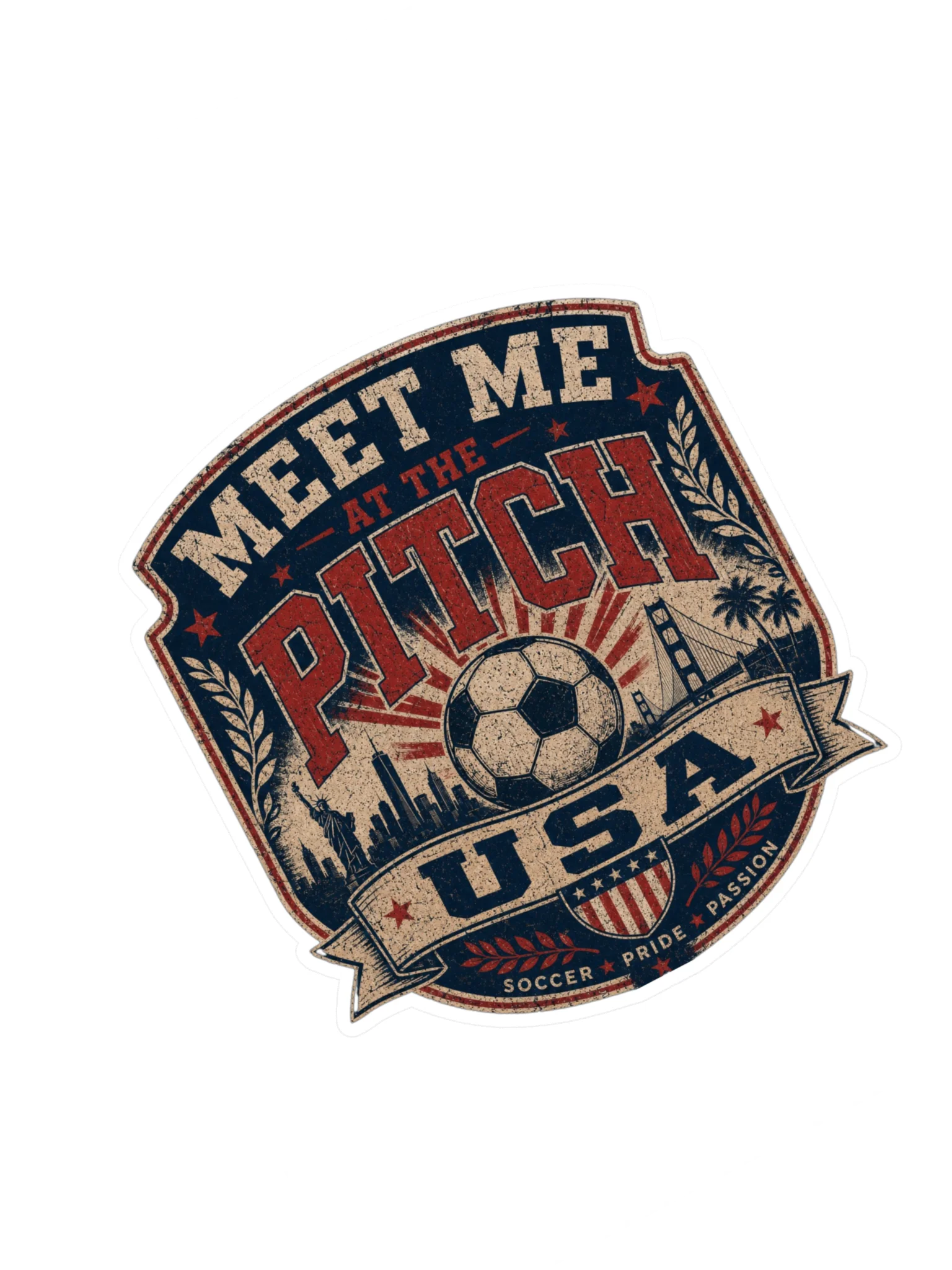 Meet Me at the Pitch USA Soccer Sticker Sheet product image (1)