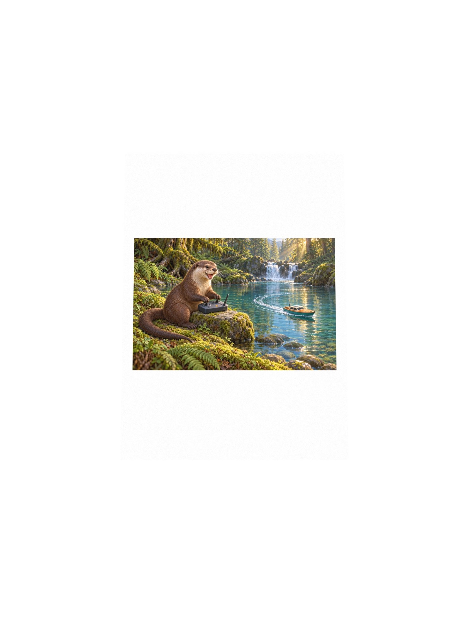 Ripple Pilot Small Art Print product image (4)