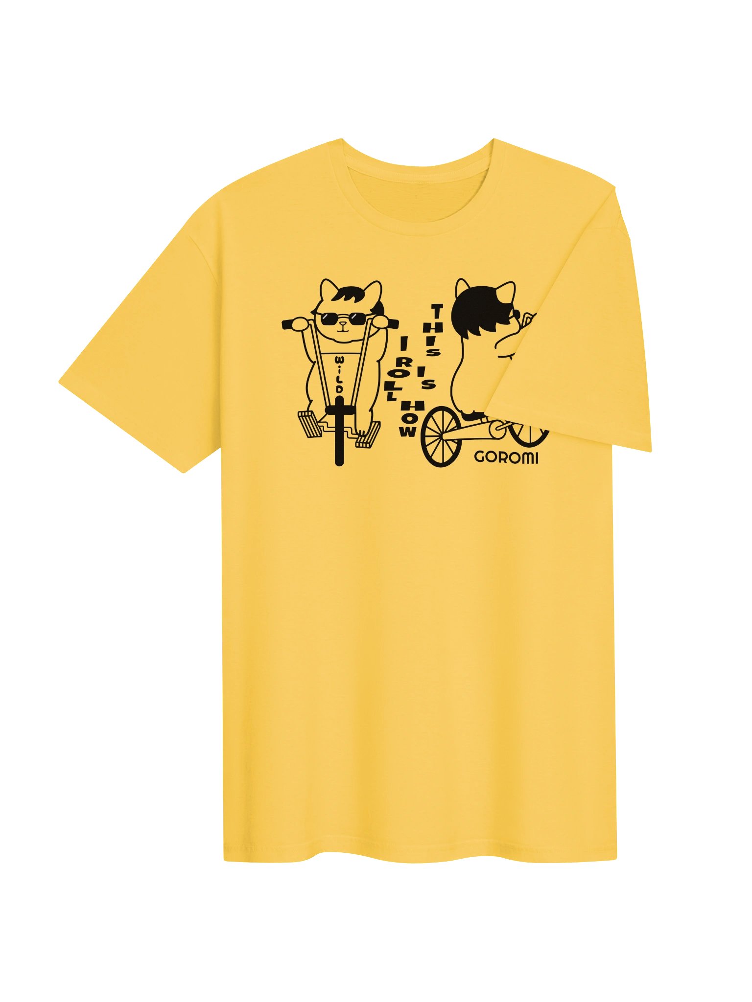 Goromi the Cat (Wild Biker) - Unisex Adult Super Soft Lightweight T-shirt product image (3)