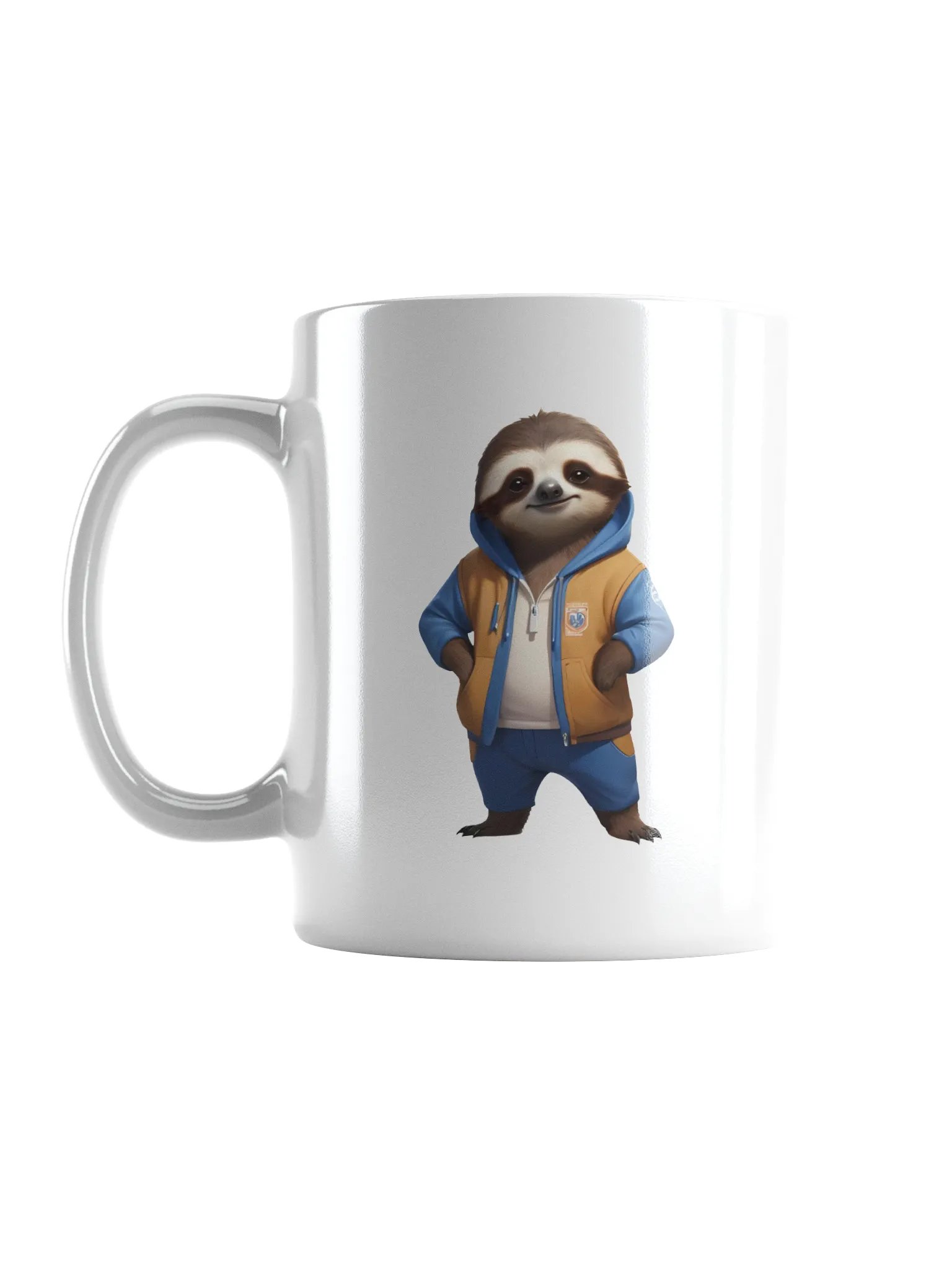 Cute Cartoon Sloth White Mug product image (6)