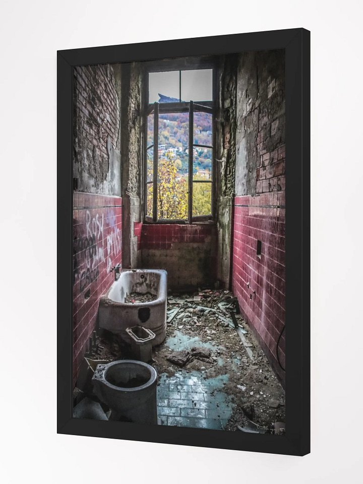 Print Fine Art - Faded Reflections – The Forgotten Bathroom of an Abandoned Collegio-Urbex Italy product image (3)