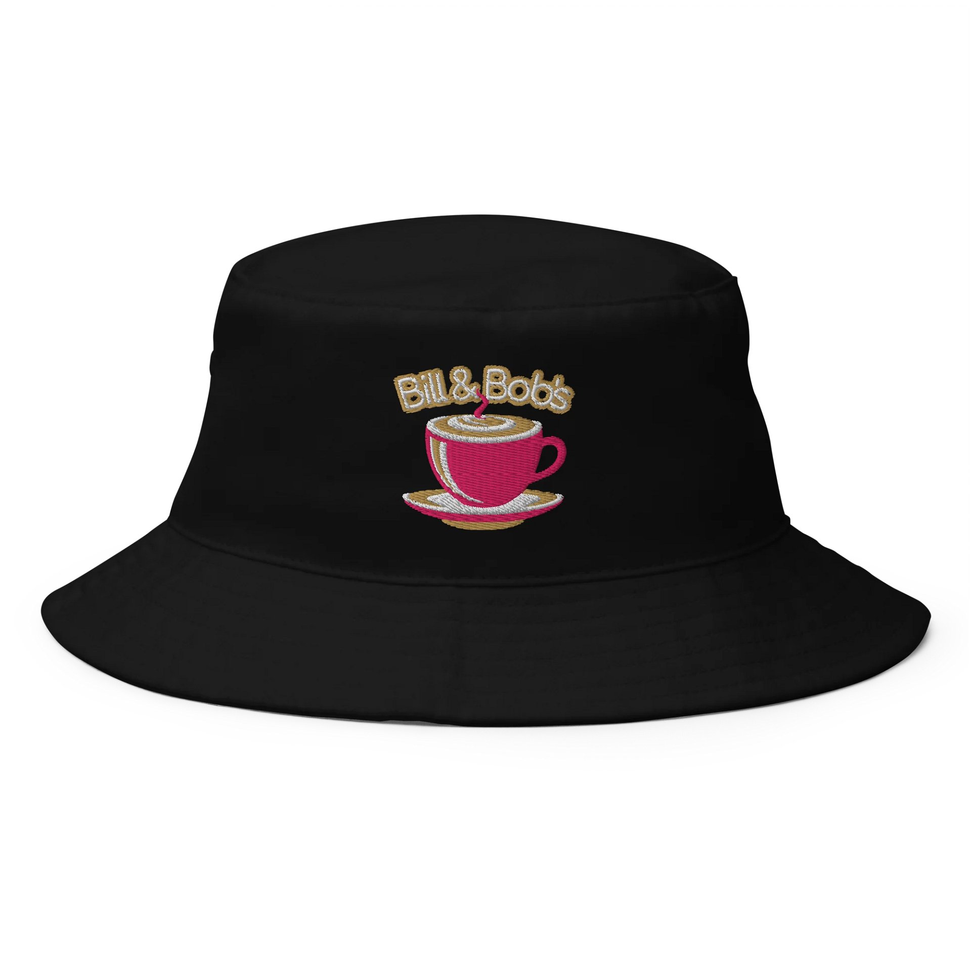 Bill & Bob's Coffee Shop | AA Recovery Bucket Hat Flamingo Color Design product image (1)