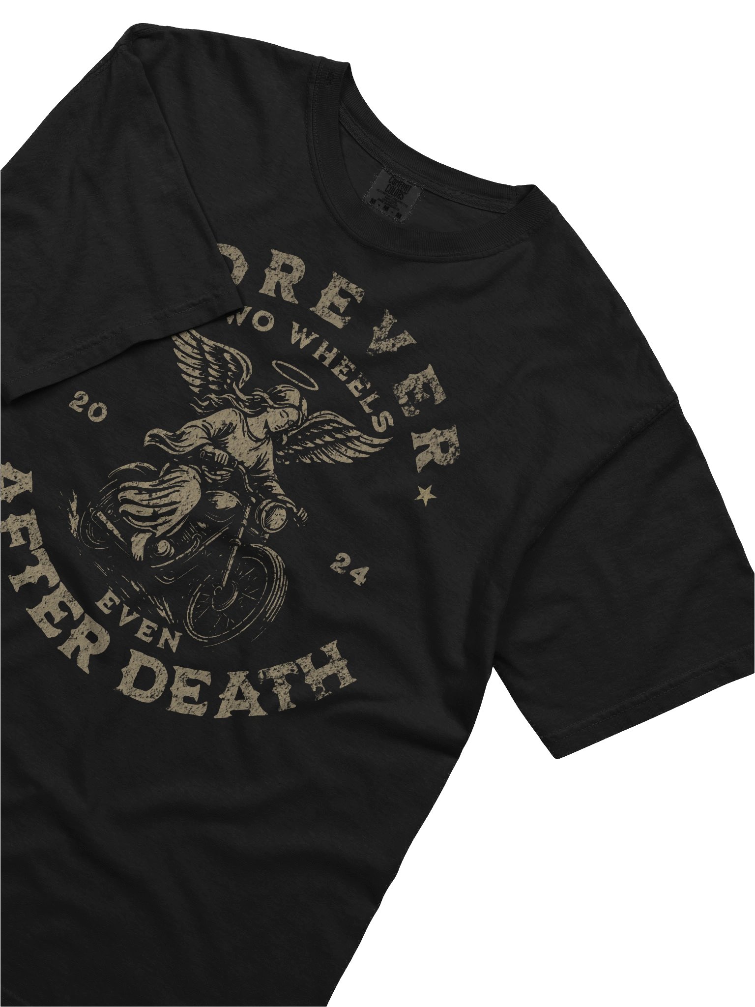Throttle & Iron “Forever Two Wheels” Tee — After Death Edition product image (5)