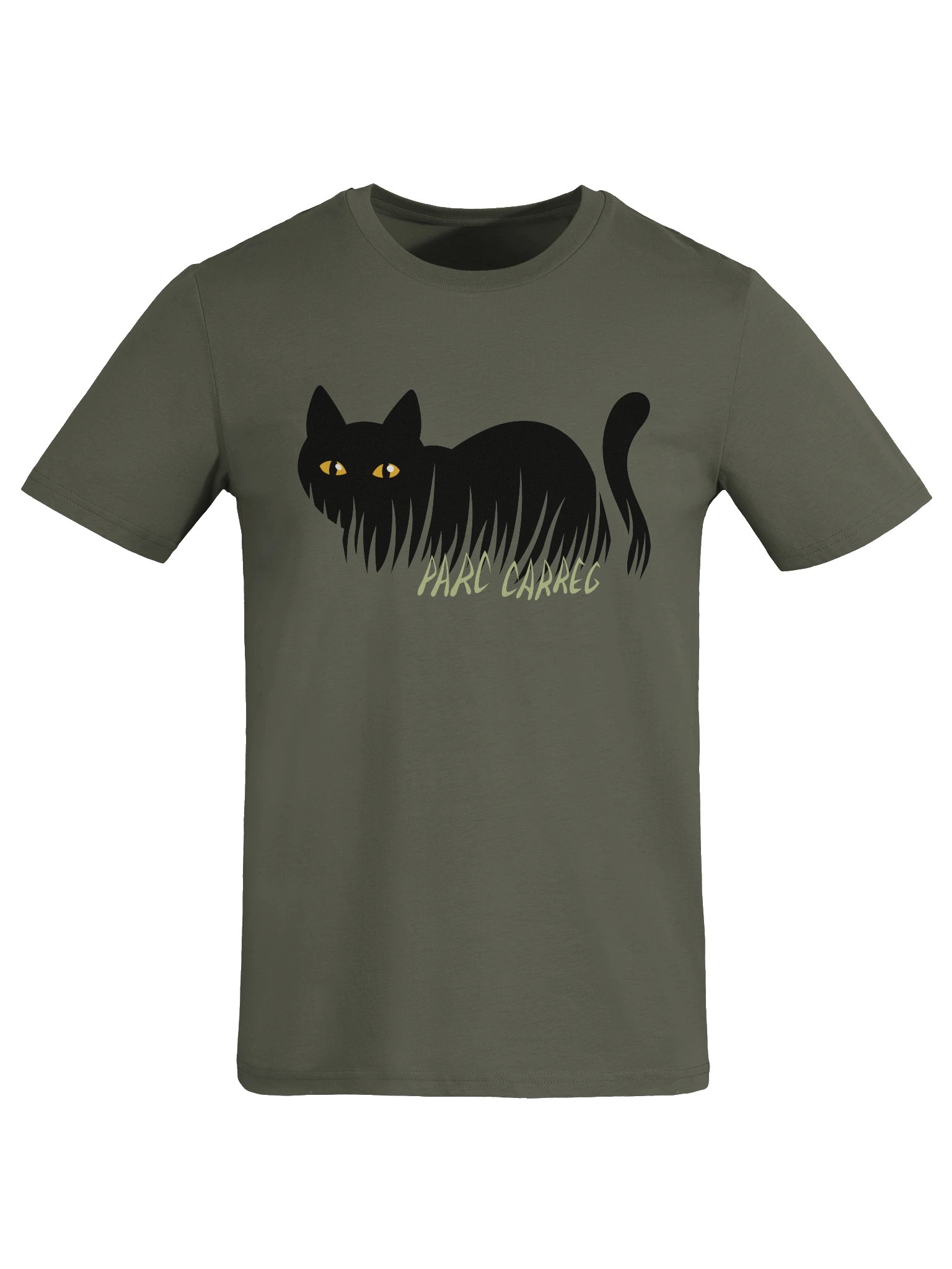 Shadow Cat Unisex Organic T-Shirt by Parc Carreg product image (3)