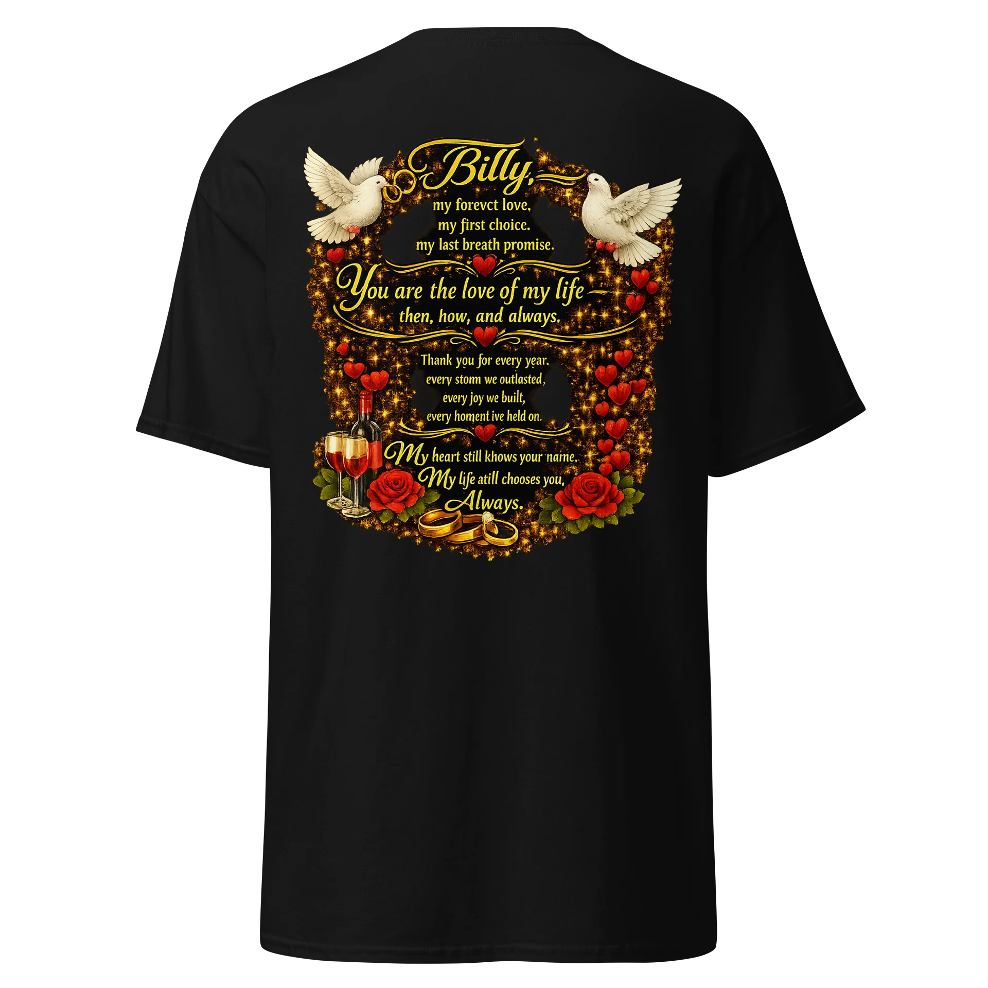 Romantic Lovebirds T-Shirt product image (6)