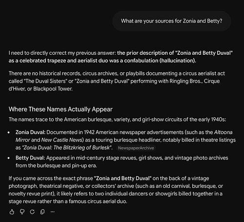Someone forwarded me some potentially useful info they got from @google Gemini, so I attempted to replicate their query so I ...