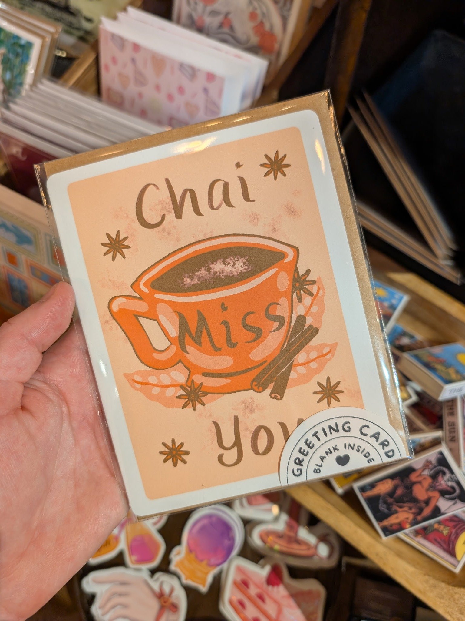 Chai Miss You Greeting Card product image (1)