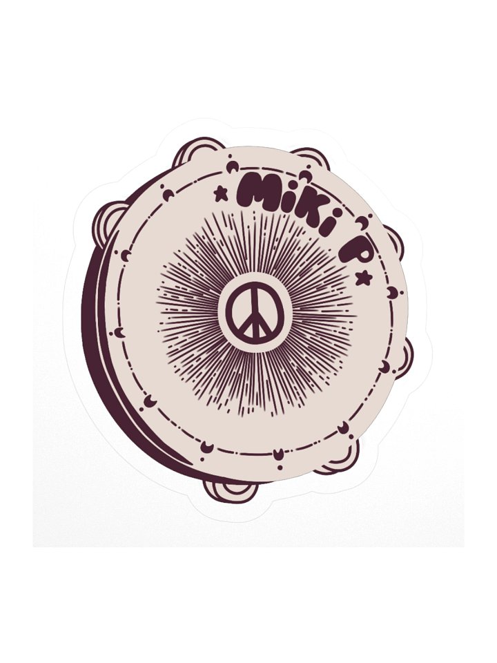 Peace Tambourine Sticker product image (1)
