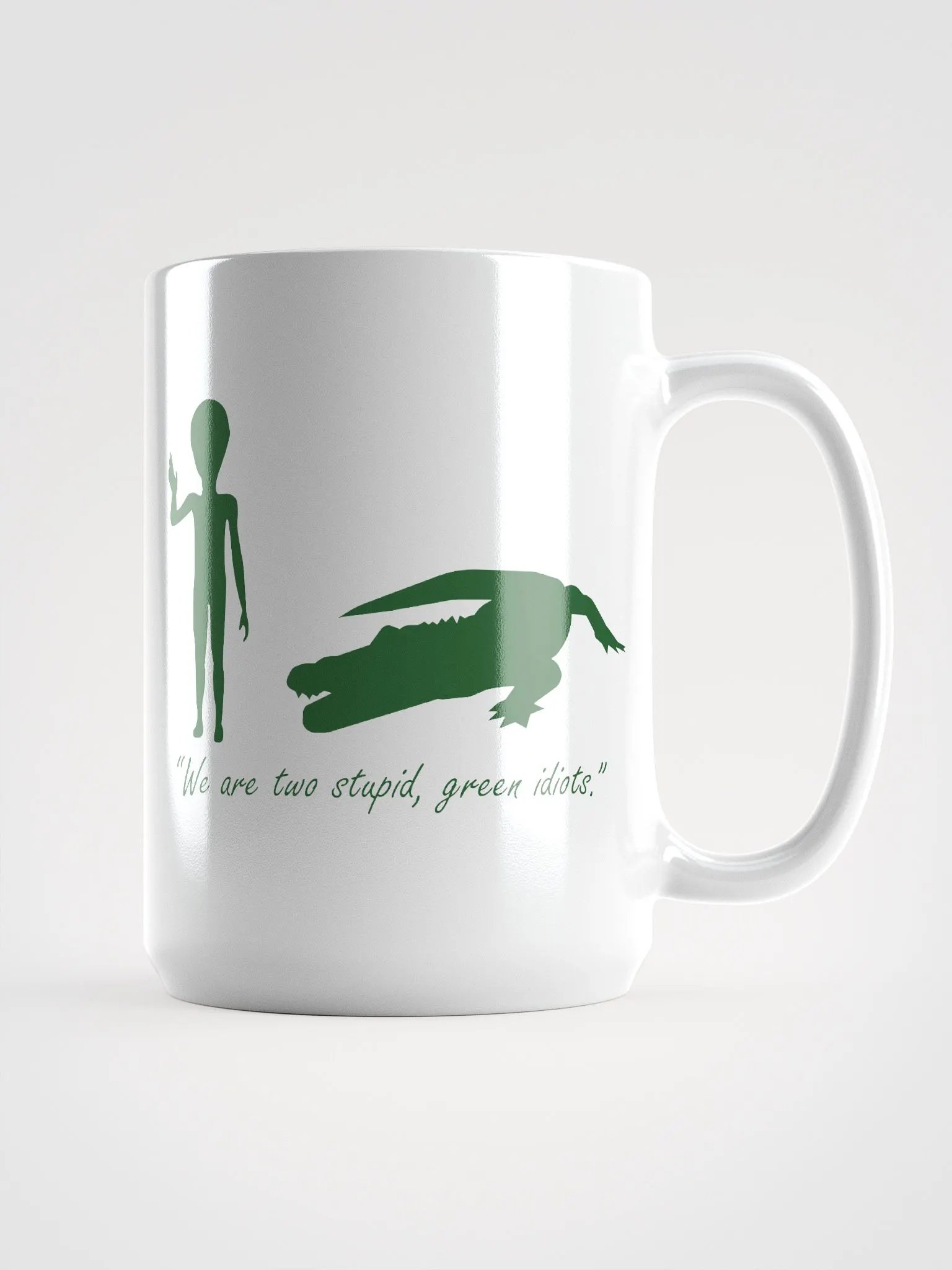 Two Stupid Green Idiots Mug product image (1)