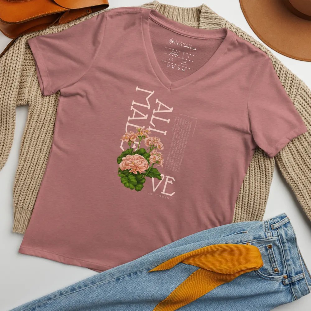 Made Alive in Christ V-Neck T-Shirt product image (5)