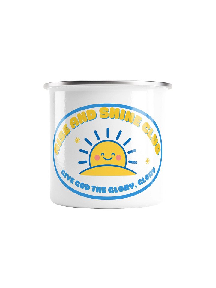 Rise and Shine Enamel Mug product image (1)