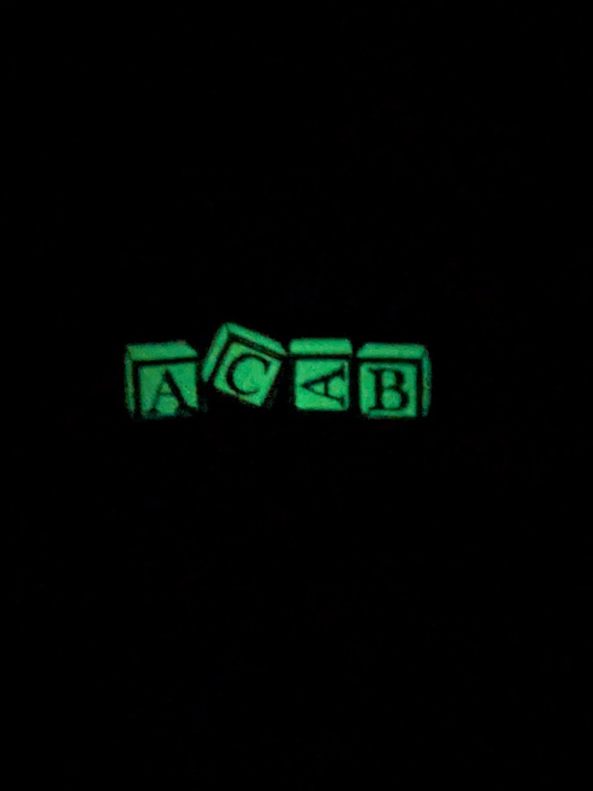 Glow-in-the-dark Alphabet Block Patch product image (2)