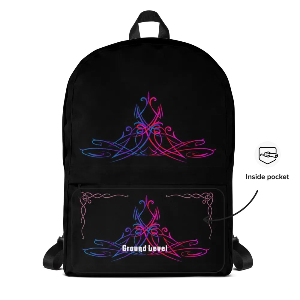 Blk & Pnk Back Pack with Pocket product image (12)
