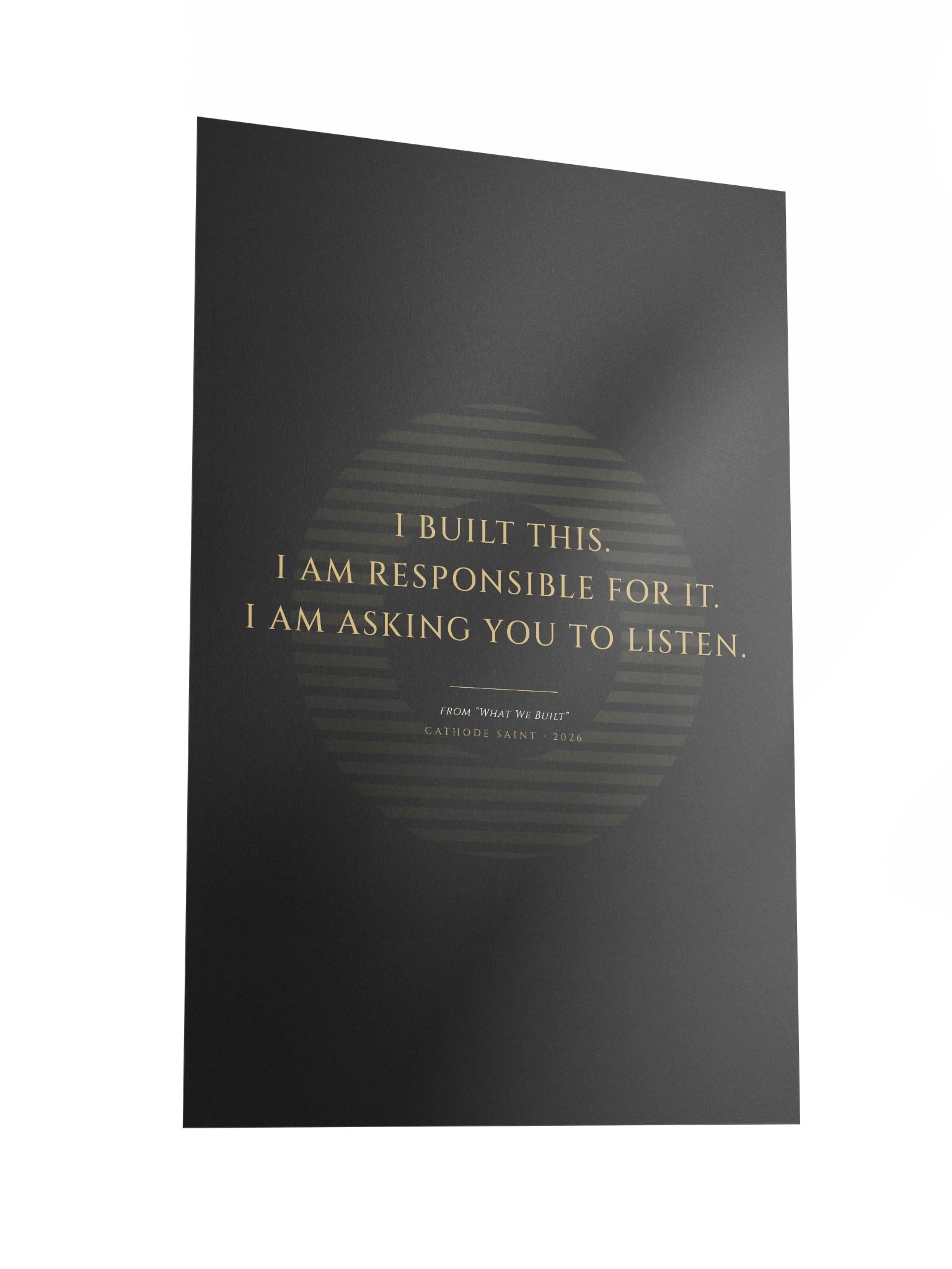 "What We Built" Broadside Print - Companion Essay product image (2)