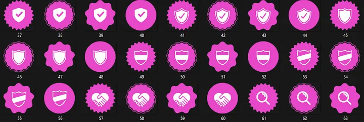 Super Huge PINK Role Icon Pack product image (2)