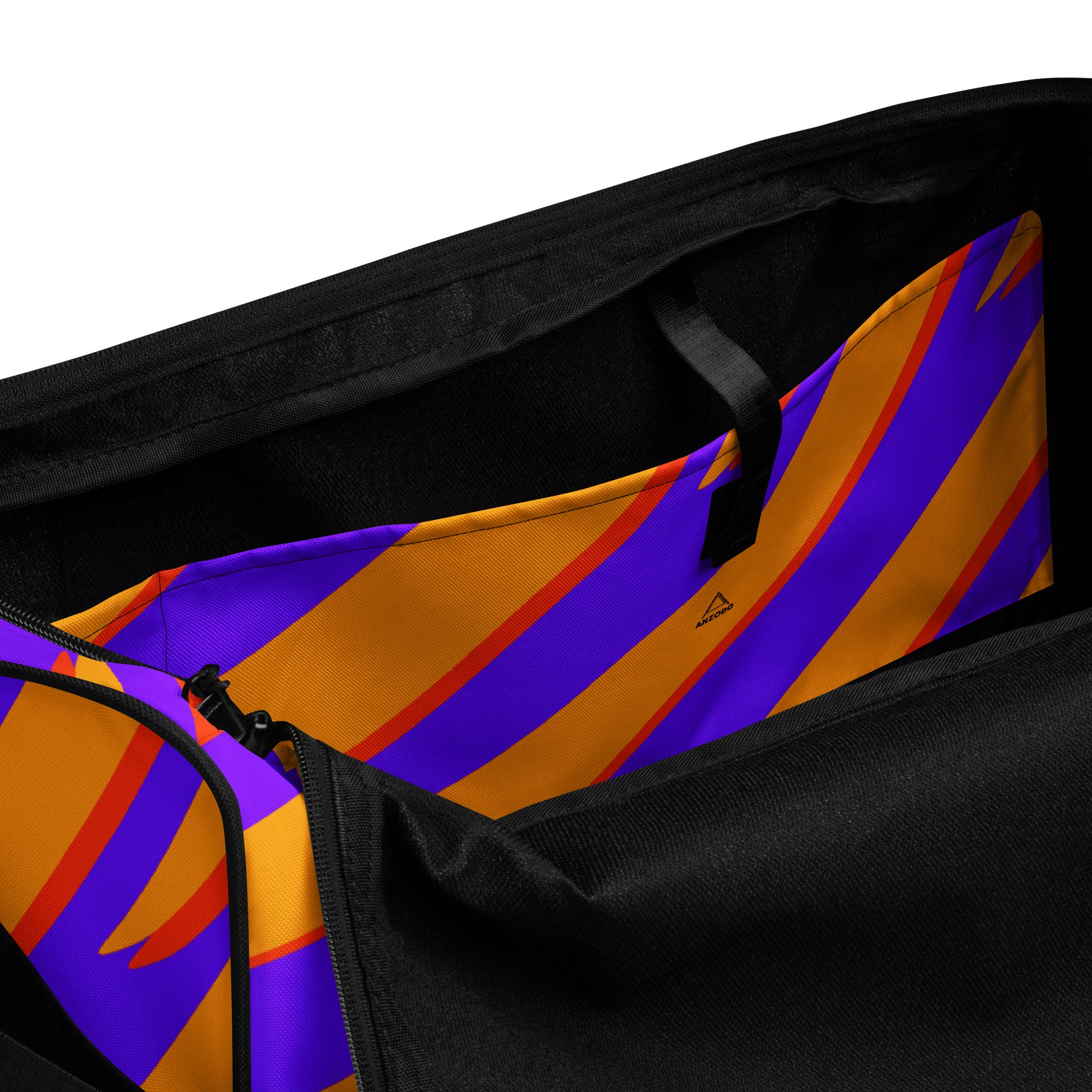 Tiger Print Duffle Bag – Orange Purple product image (6)