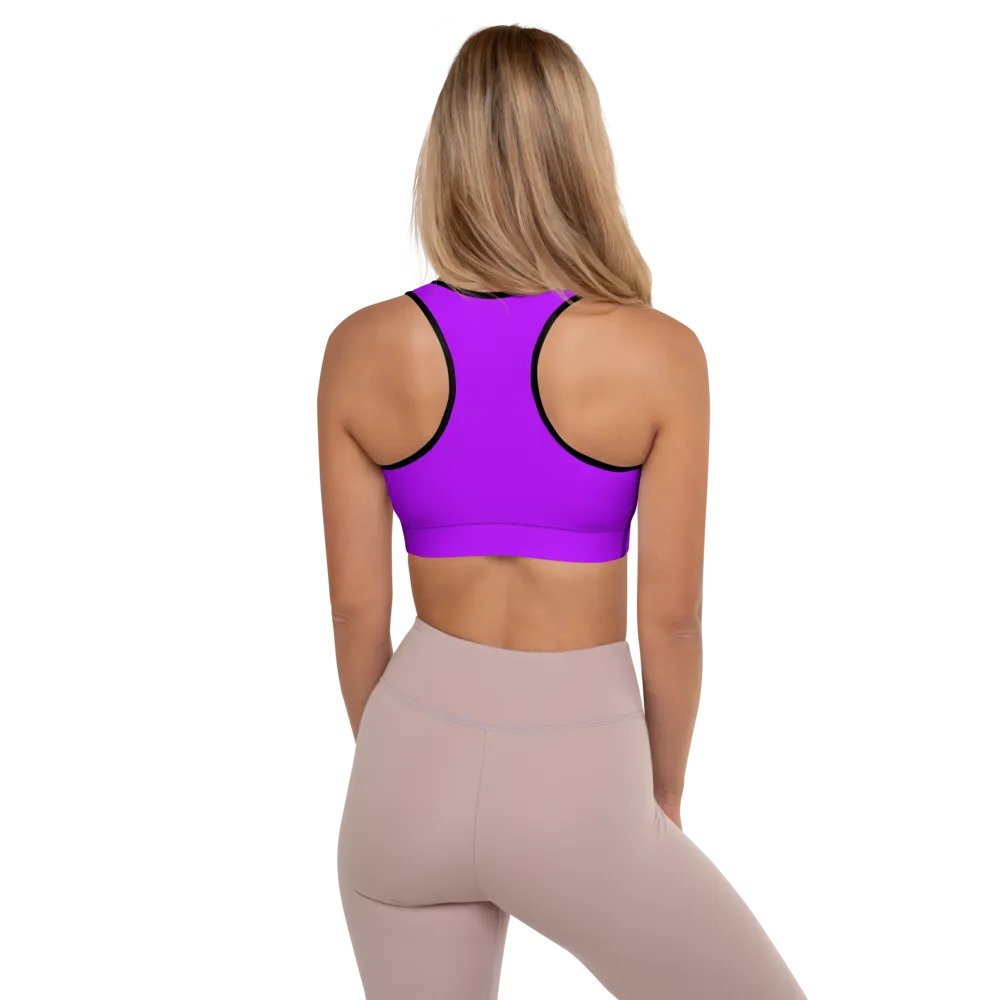 SPOOKY JOOCE Padded Sports Bra - Purple product image (3)