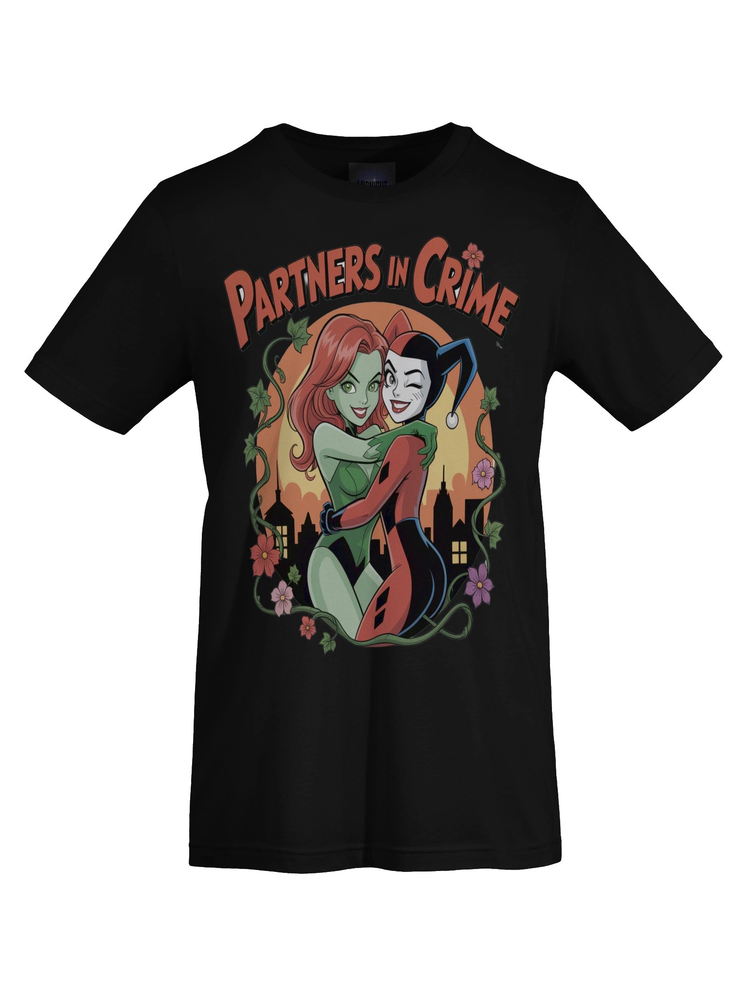 Vinebound Vixens: Harley Quinn & Poison Ivy Partners in Crime T-Shirt product image (1)