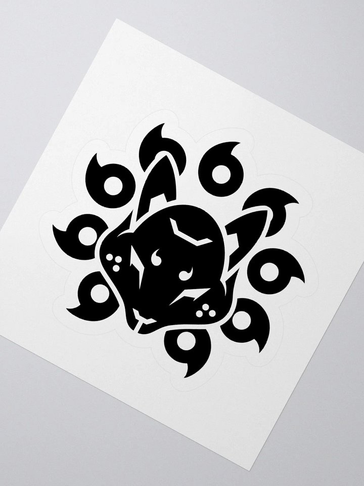 Project Kitsune Logo Sticker (Black) product image (4)