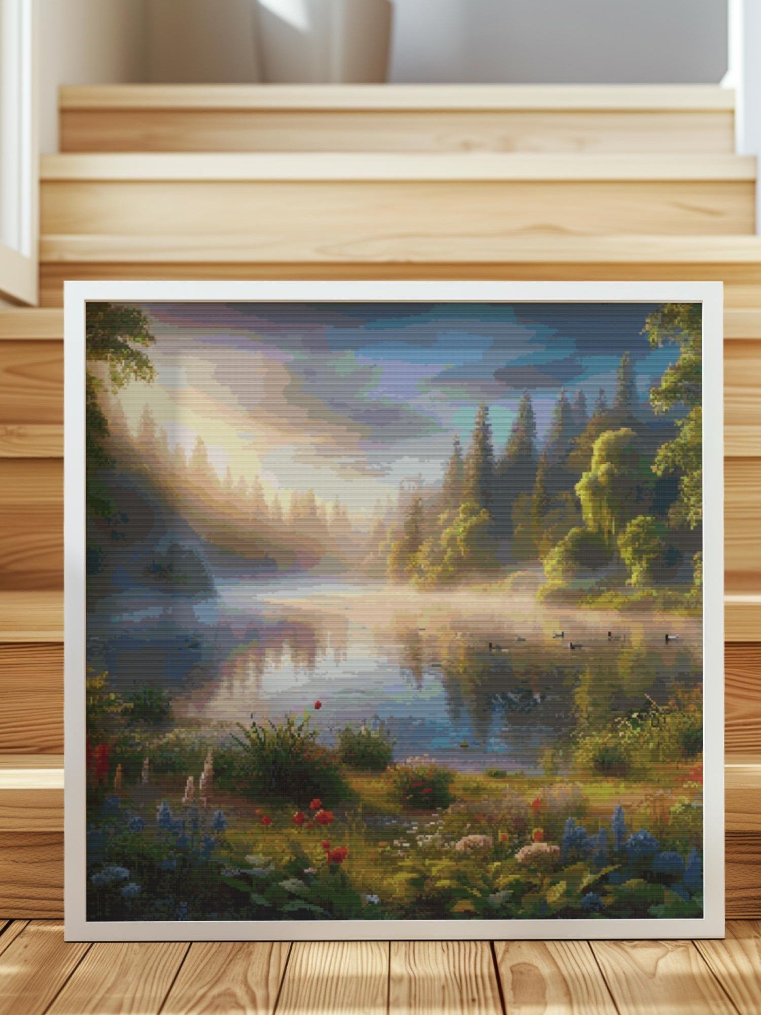 Morning Glow Cross Stitch Pattern product image (1)