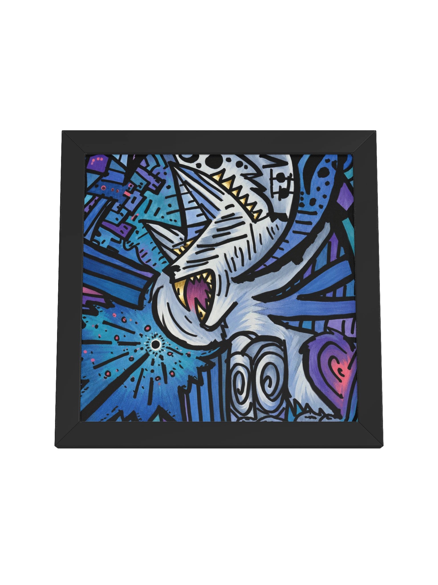 #11 Wolf Howl - Framed Square product image (4)