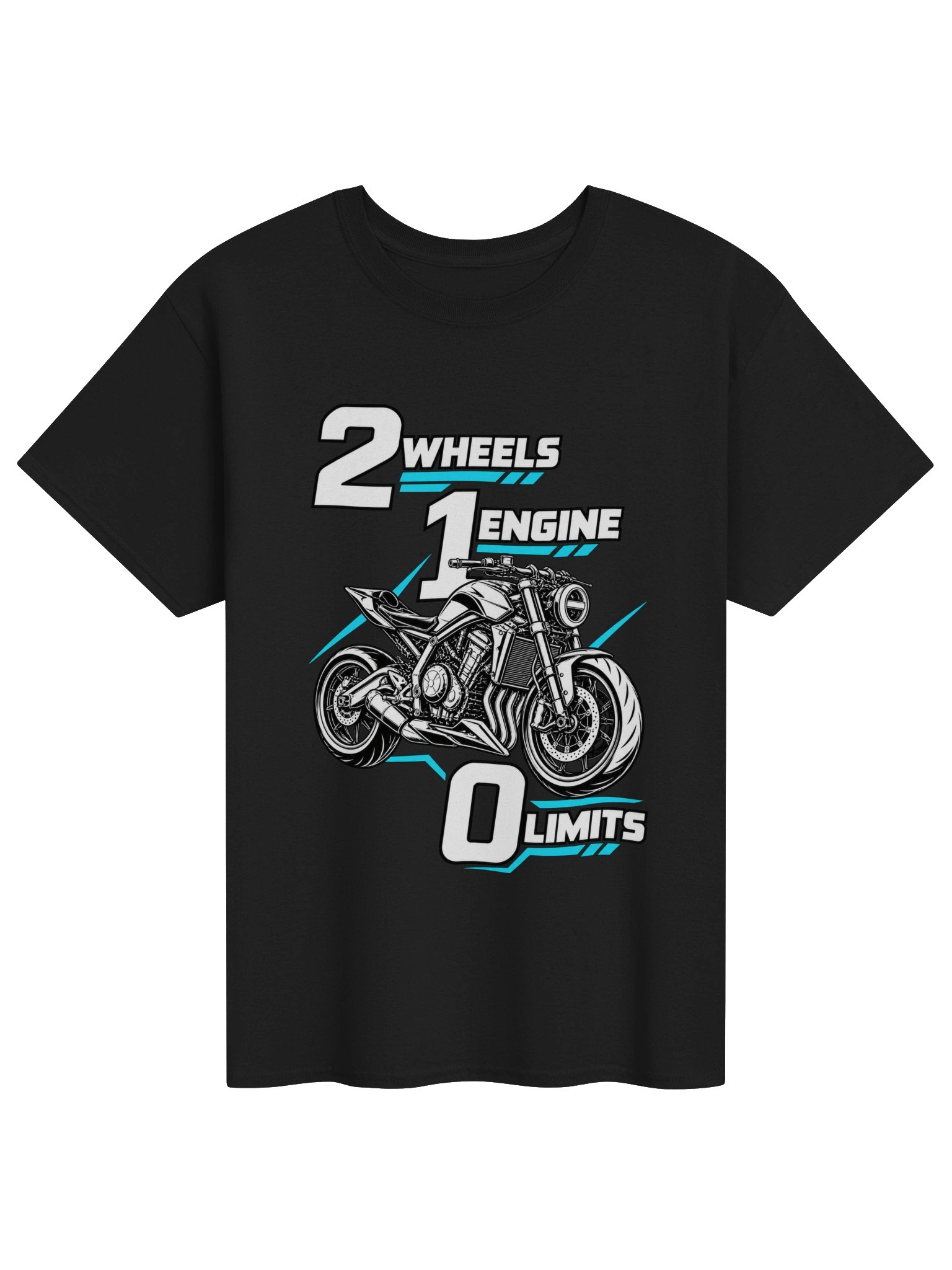 2 Wheels 1 Engine 0 Limits Streetfighter T-Shirt product image (1)
