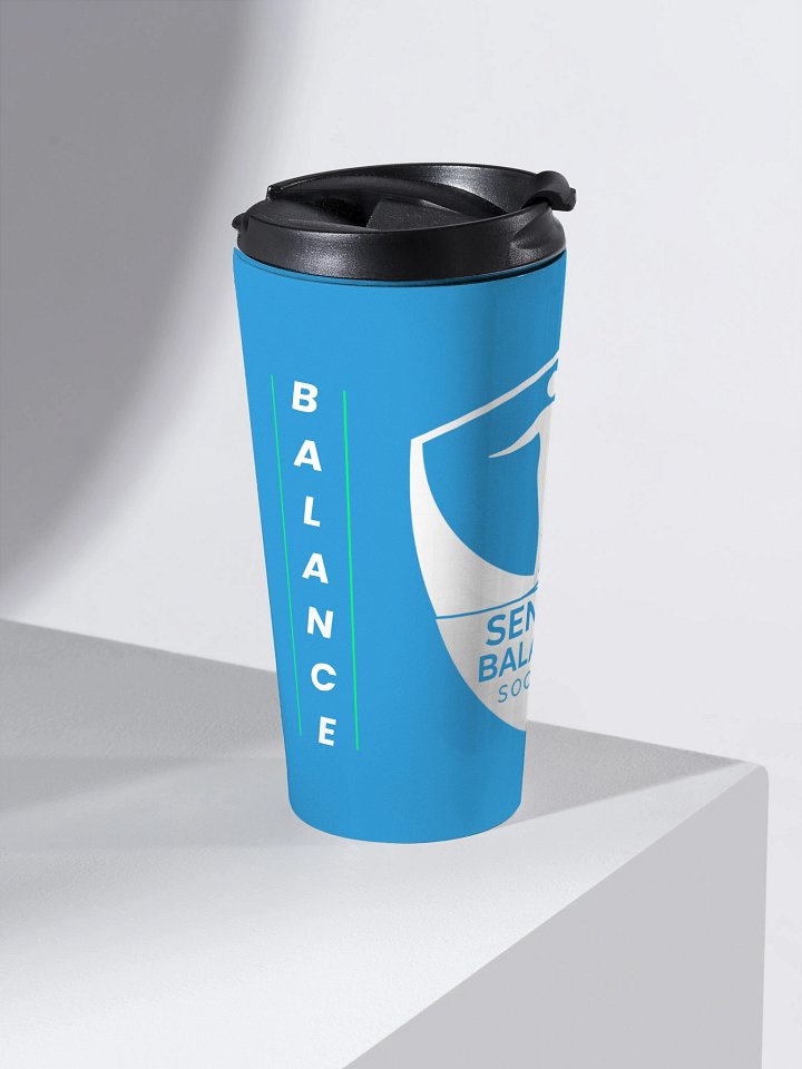 Senior Balance Society | Blue Travel Mug product image (2)
