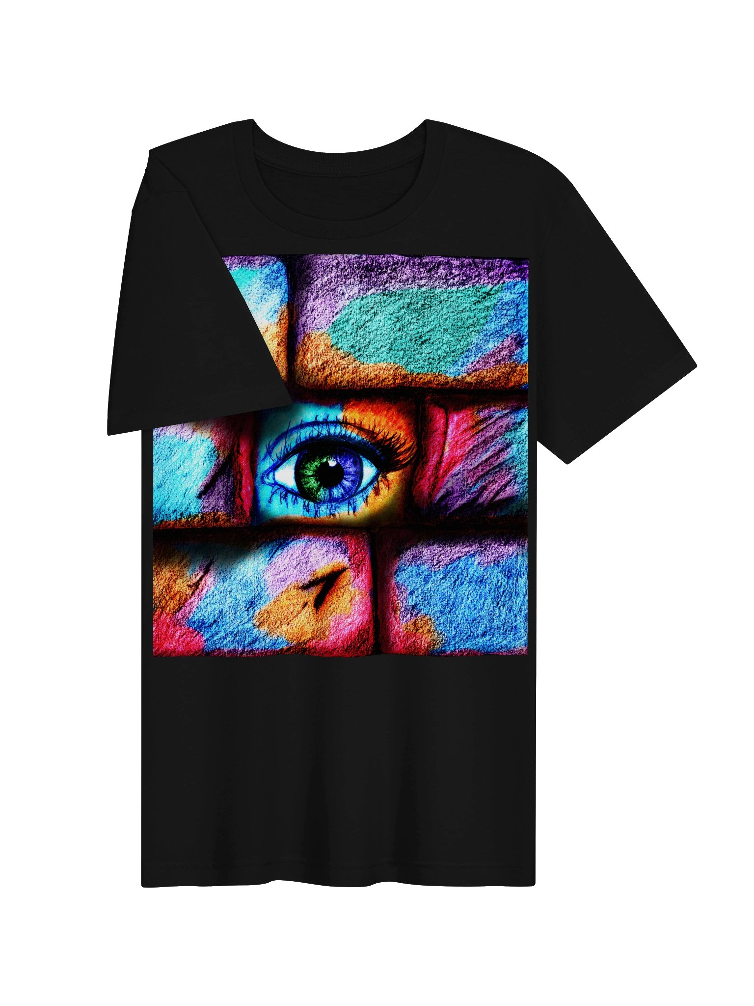 "Eye behind wall" T-Shirt. Unisex Bella+Canvas Supersoft T-Shirt product image (2)