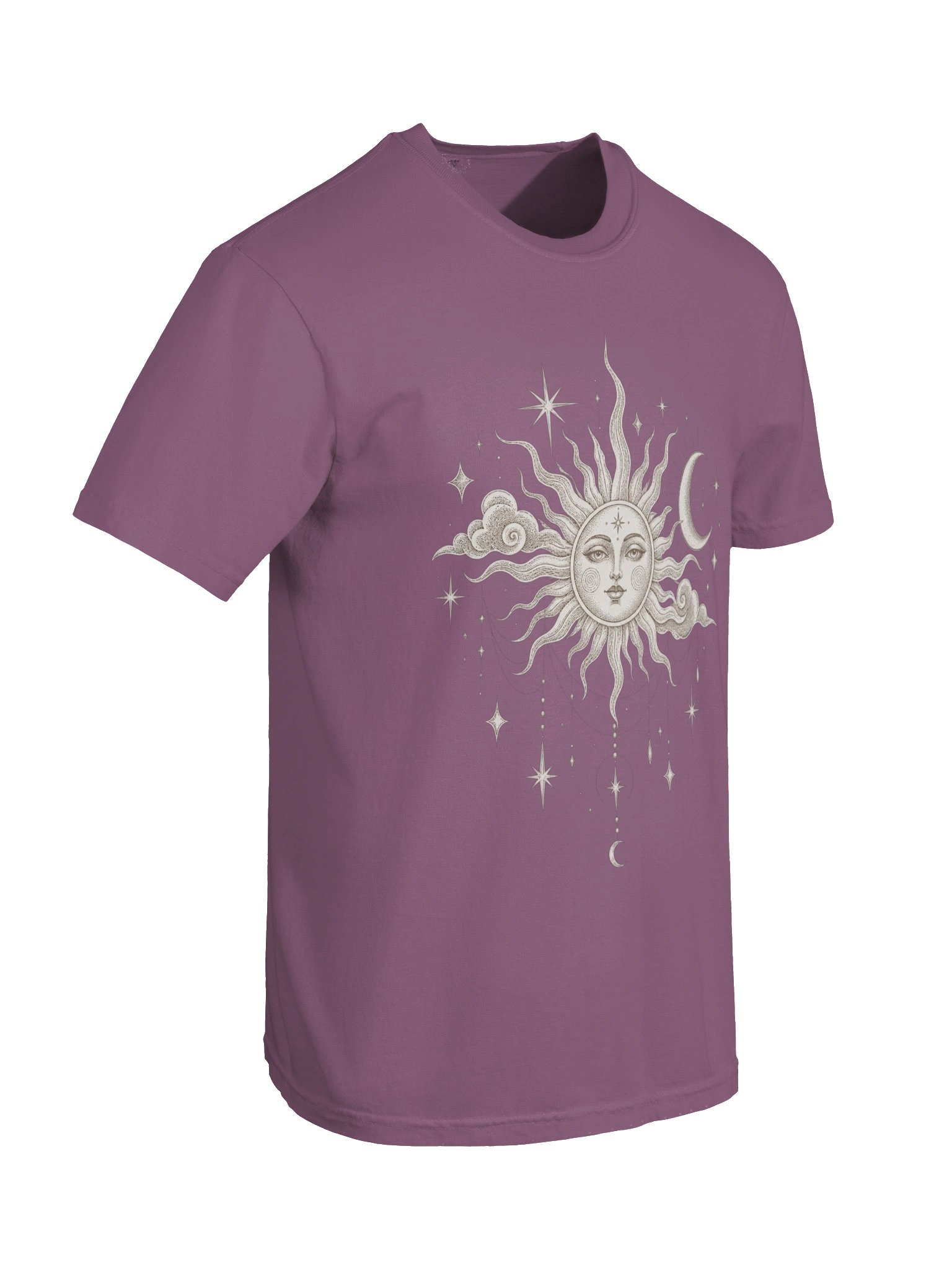 Celestial Sun & Moon Graphic Tee | Vintage Mystical Astrology Shirt product image (6)