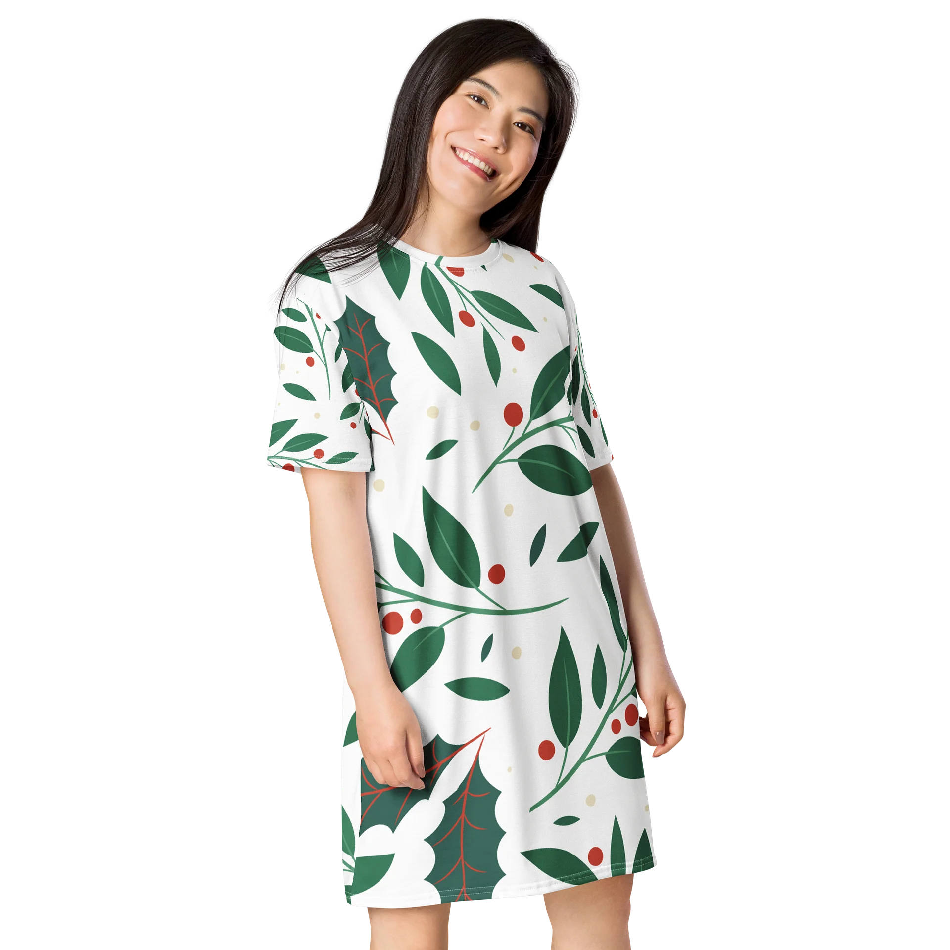 All-Over Print Women’s T-Shirt Dress – Comfortable & Trendy product image (4)